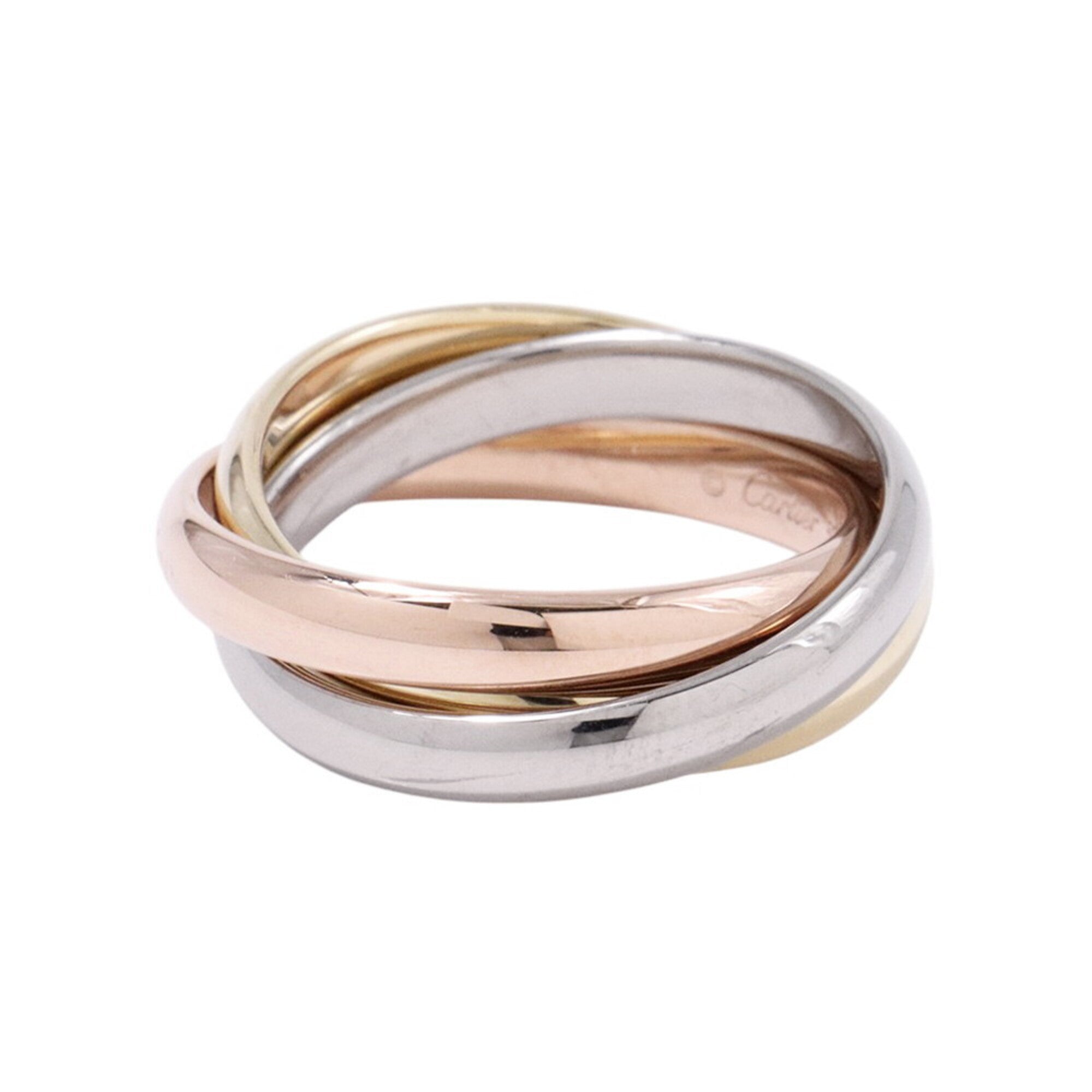 Cartier Trinity Yellow Gold (18K) Pink Gold (18K) White Gold (18K) Band Ring (Pre-Owned)