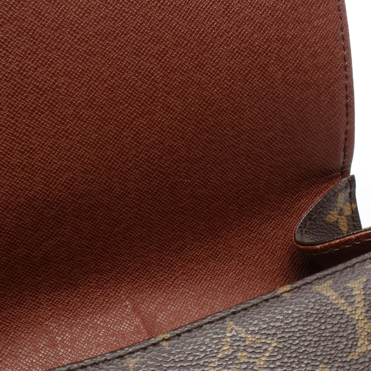 Louis Vuitton Brown Monogram Coated Canvas Leather Handbag Shoulder Bag (Pre-Owned)