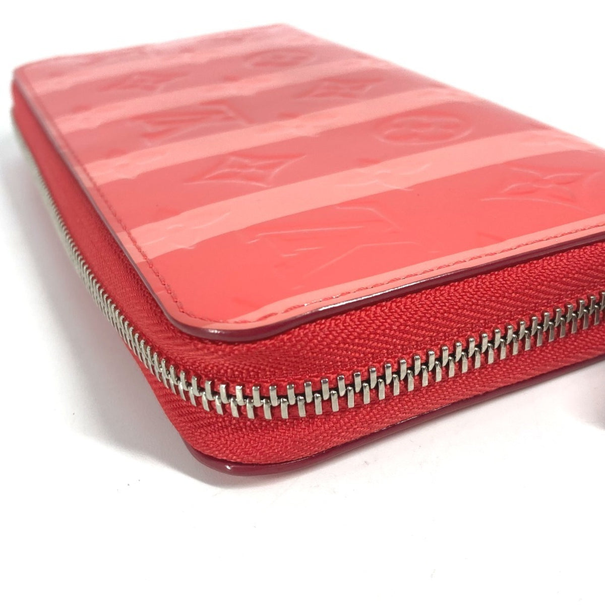 Louis Vuitton Pink Poppy Petal Monogram Vernis Rayures Long Wallet (Bi-Fold) (Pre-Owned)