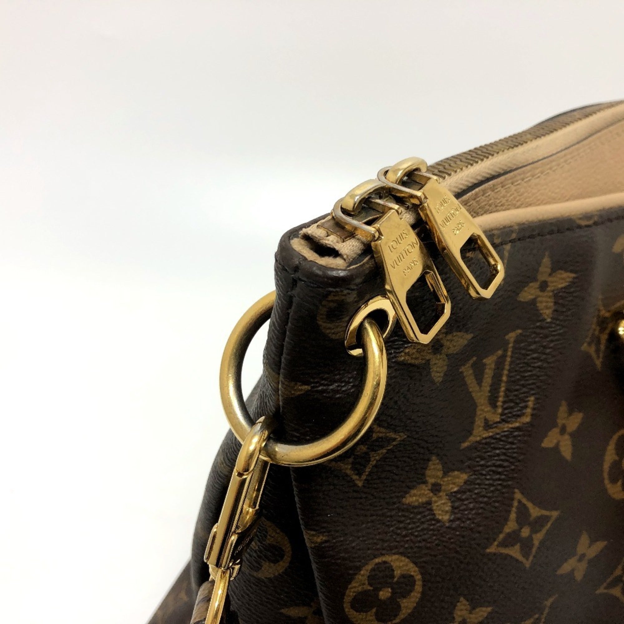 Louis Vuitton Monogram Beige Dune Monogram Boston Bag Shoulder Bag (Pre-Owned)
