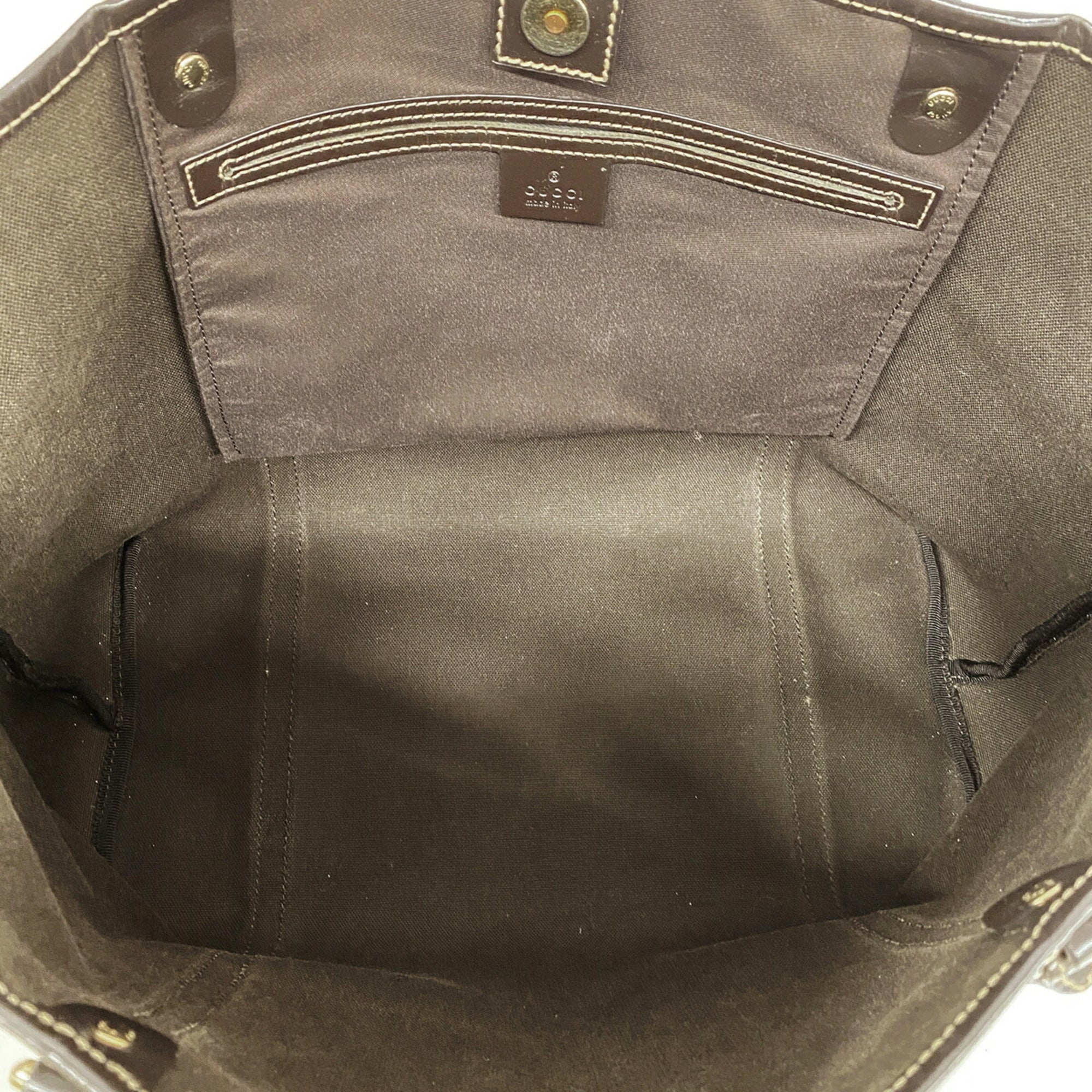Gucci Brown Pvc Tote Bag (Pre-Owned)