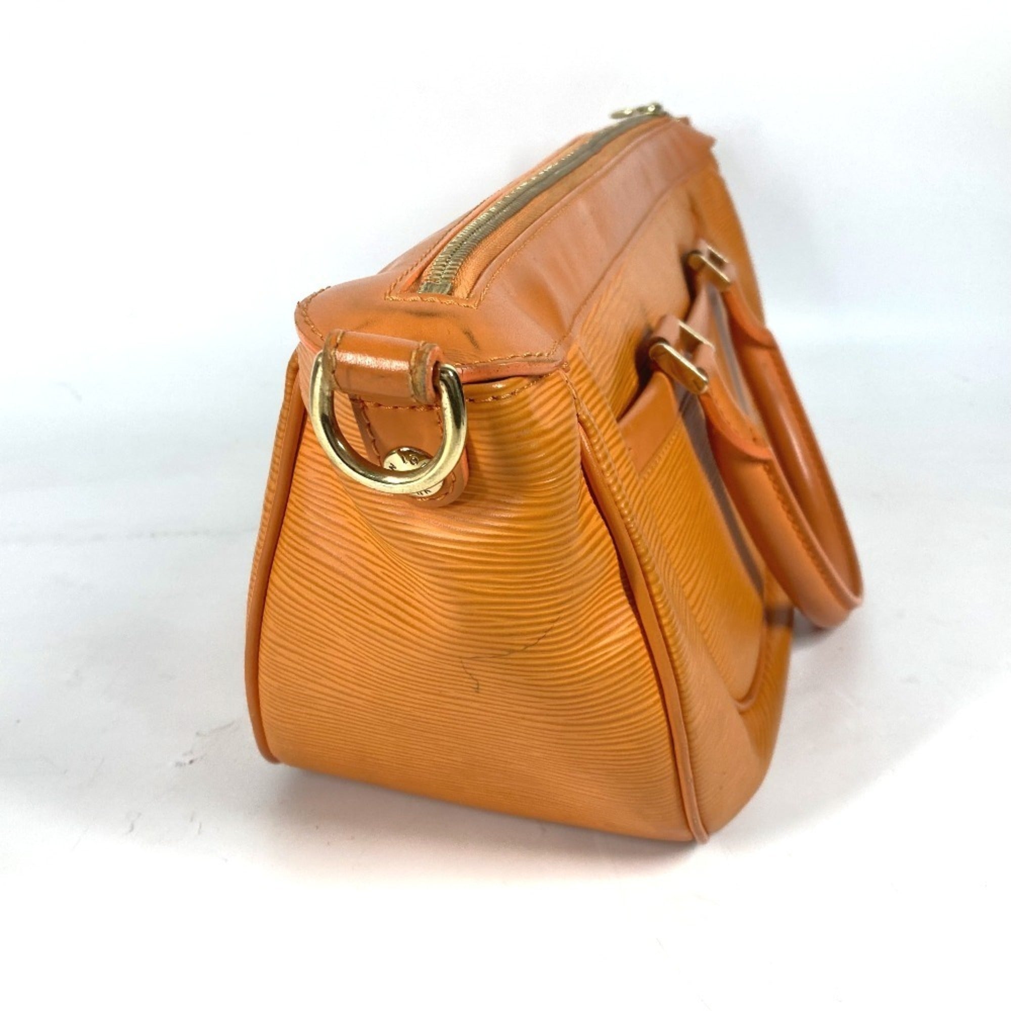 Louis Vuitton Orange Epi Leather Handbag Tote Bag (Pre-Owned)