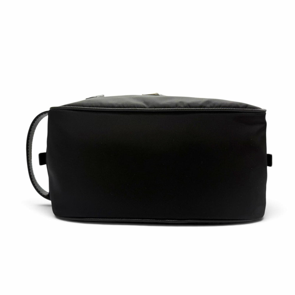 Prada Black Nylon Leather Clutch Bag (Pre-Owned)