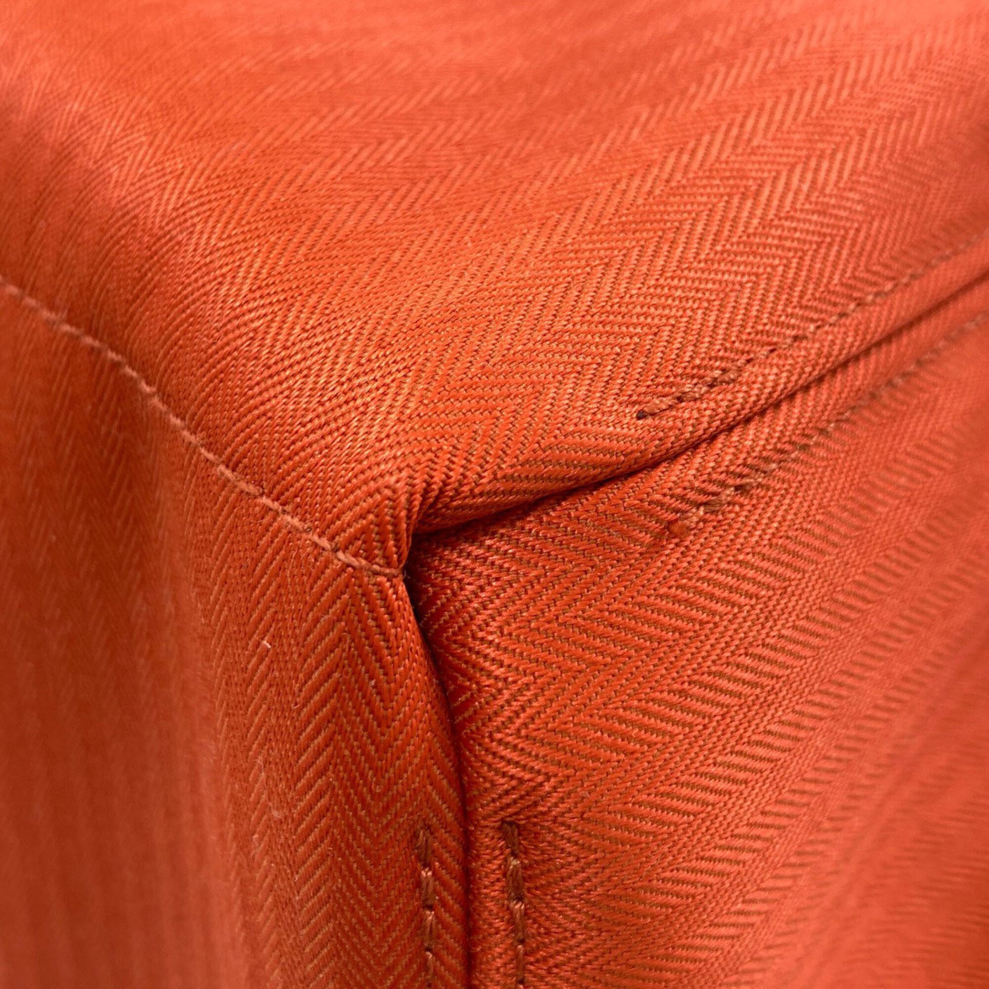 Hermes Orange Cotton Polyester Tote Bag (Pre-Owned)