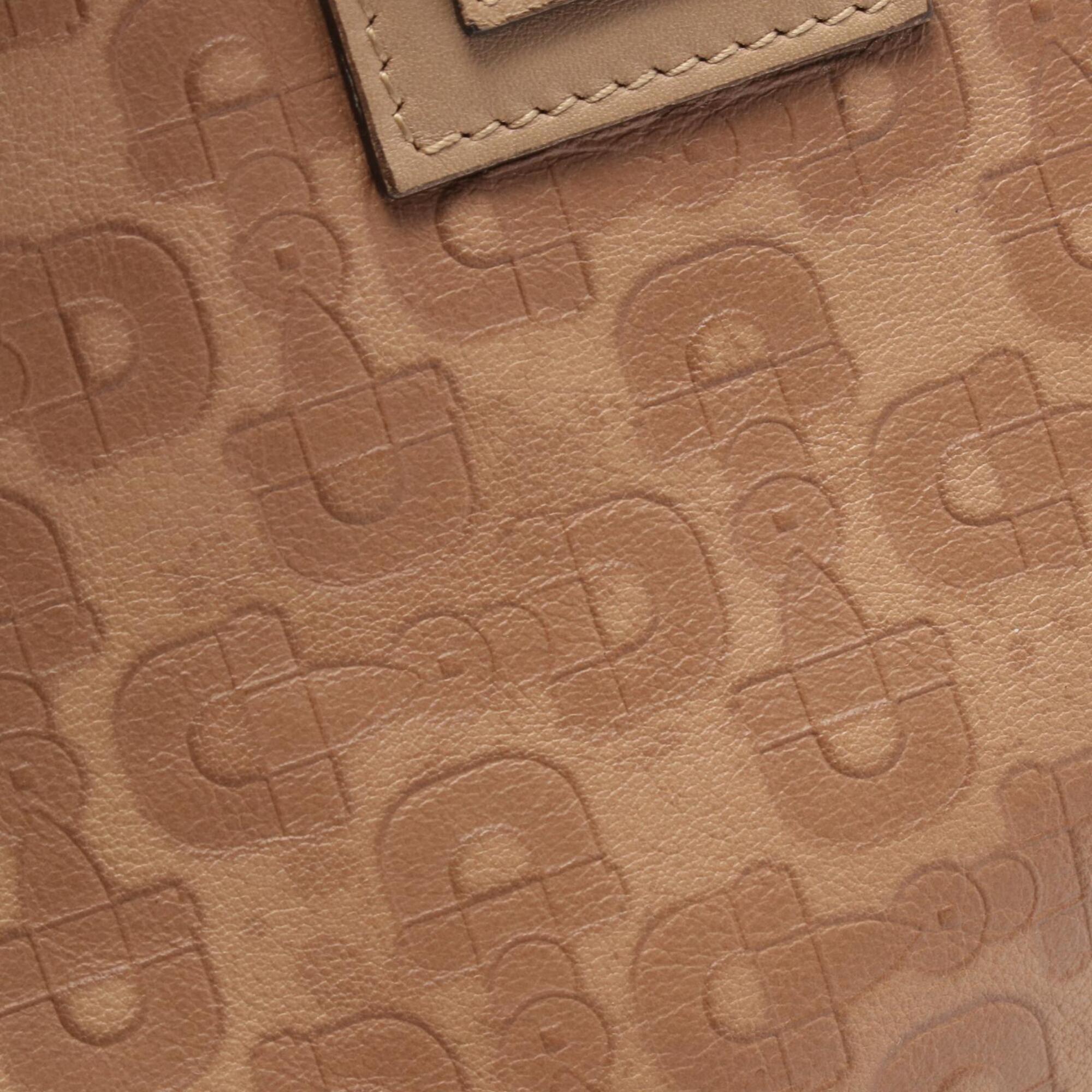 Gucci Brown Leather Handbag Shoulder Bag (Pre-Owned)