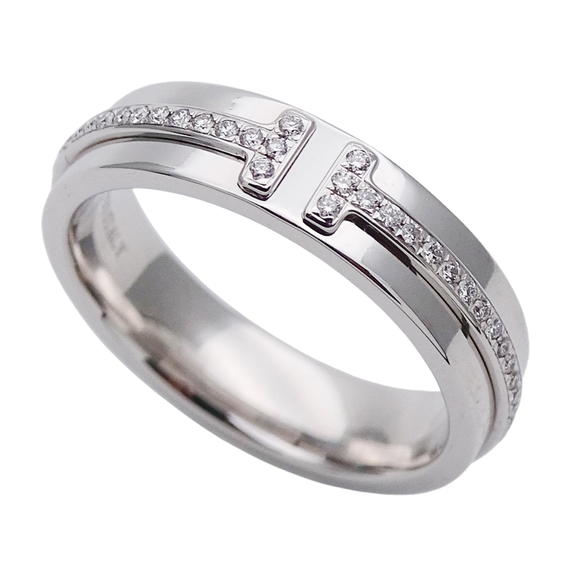 Tiffany White Gold White Gold (18K) Band Ring (Pre-Owned)