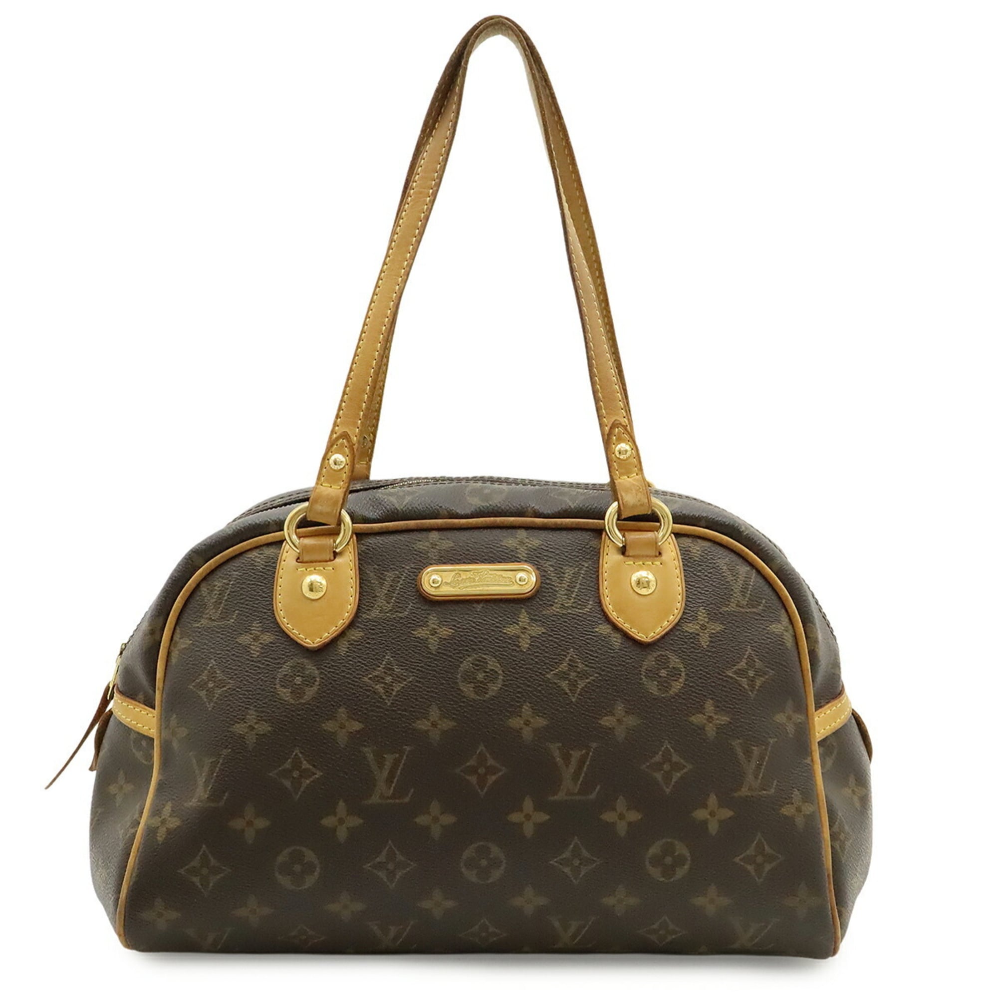 Louis Vuitton Brown Monogram Canvas Pvc Coated Canvas Handbag Shoulder Bag (Pre-Owned)