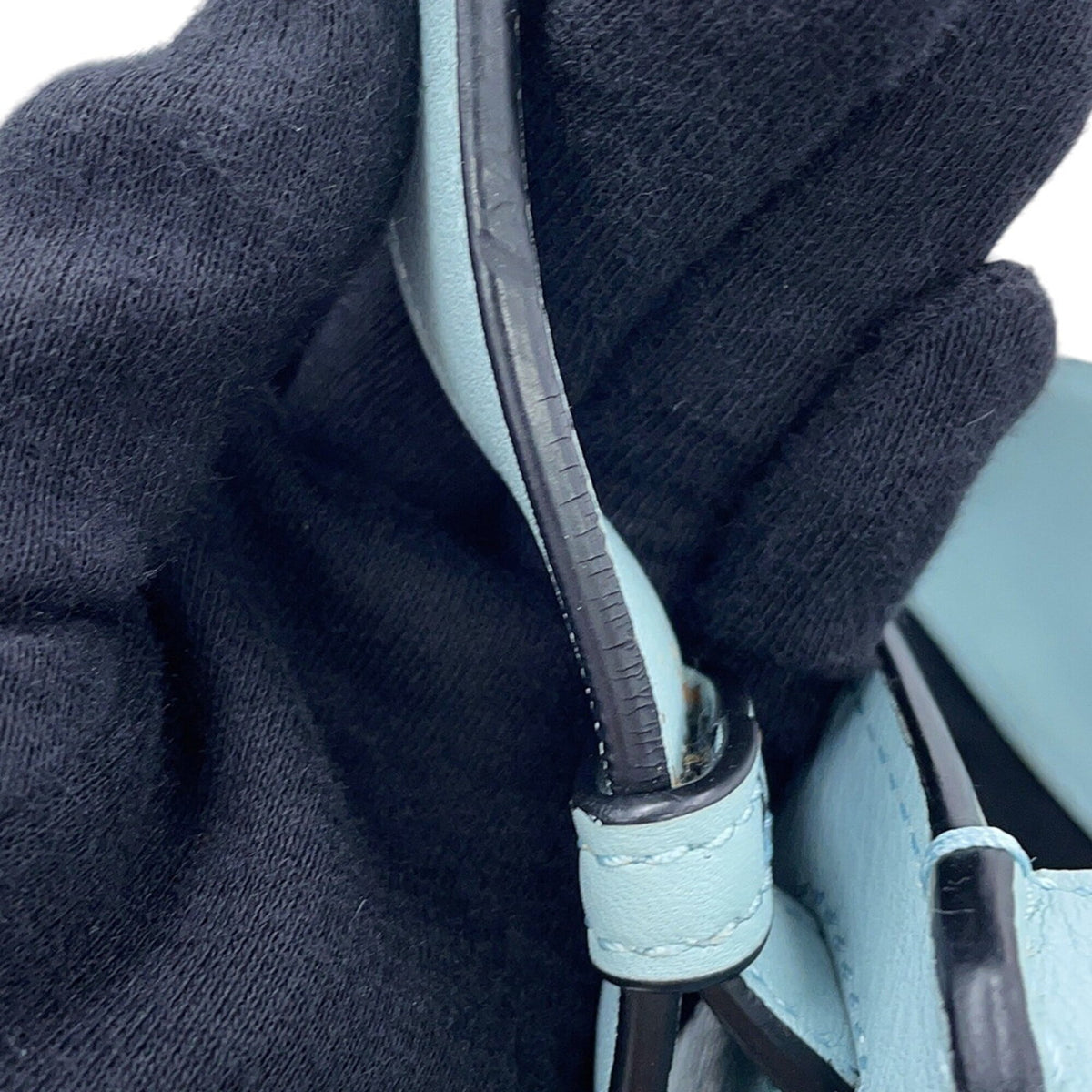 Loewe Hammock Blue Leather Handbag (Pre-Owned)