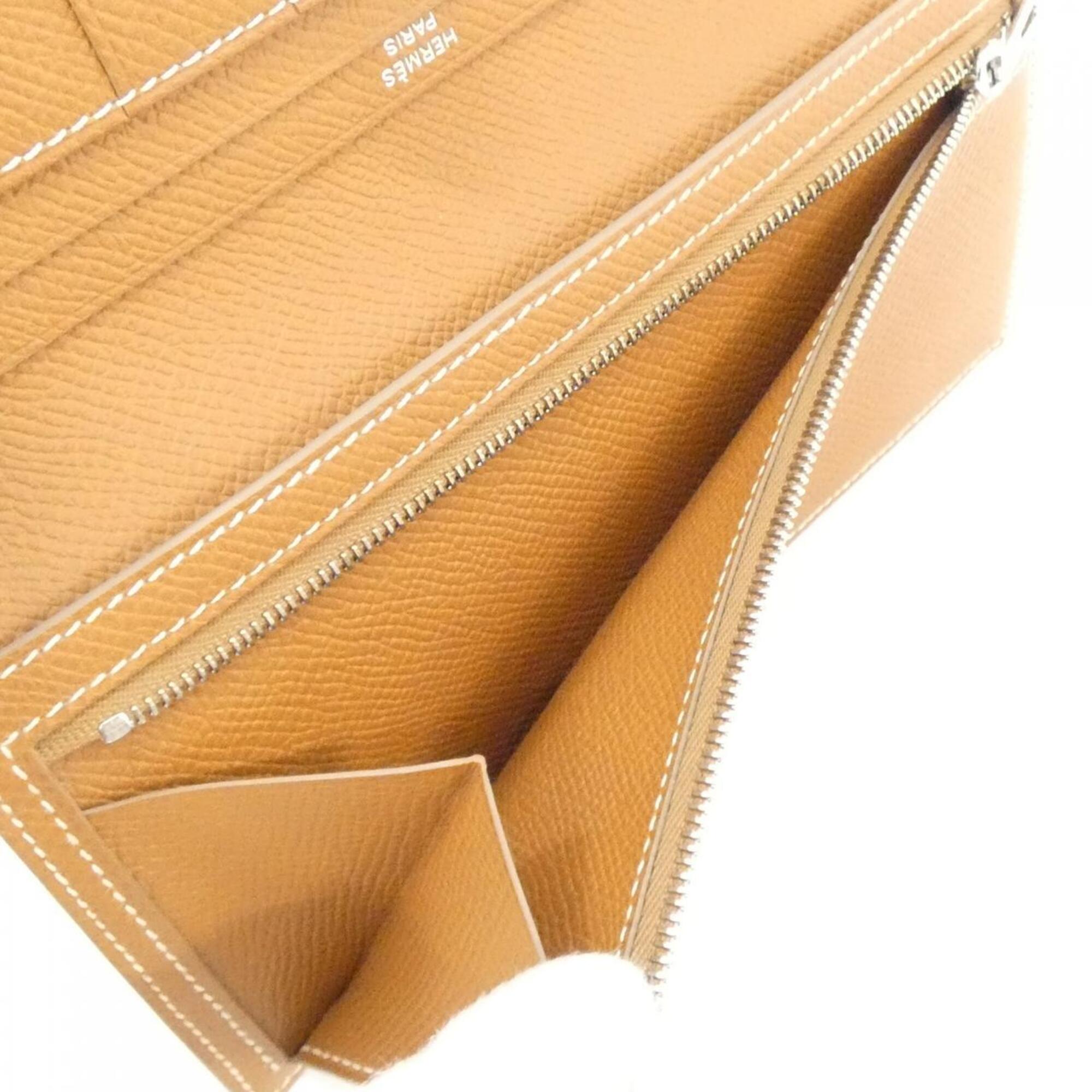 Hermes Bearn Epsom Leather Long Wallet (Bi-Fold) (Pre-Owned)
