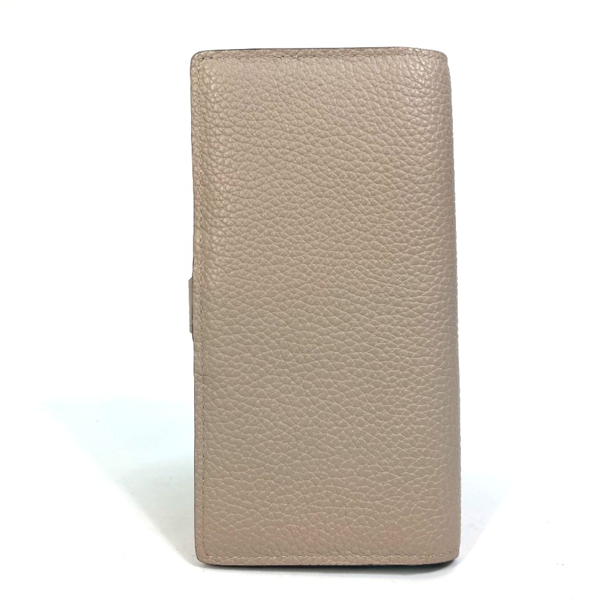 Louis Vuitton Gray Leather Long Wallet (Bi-Fold) (Pre-Owned)
