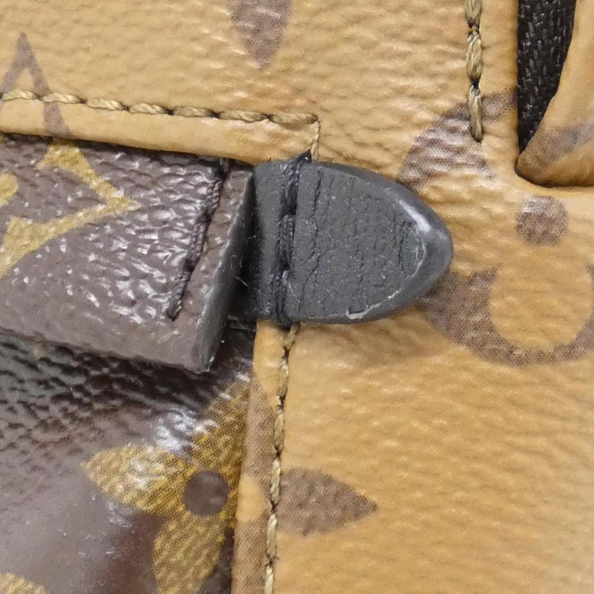 Louis Vuitton Marron Coated Canvas Backpack (Pre-Owned)