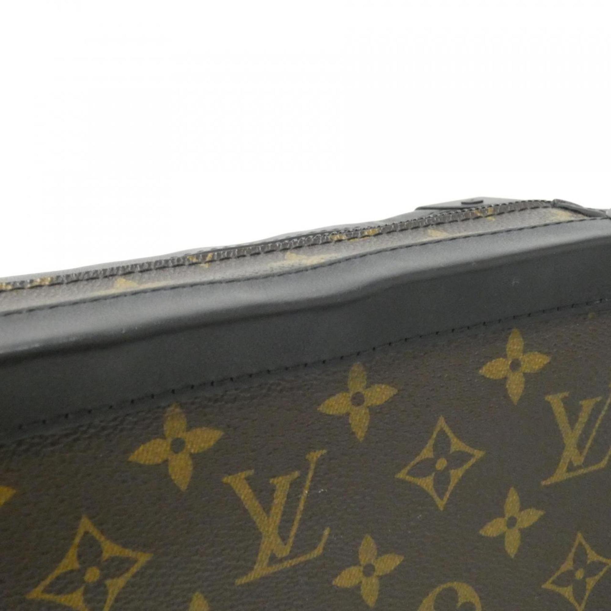 Louis Vuitton Black Black Denim Coated Canvas Shoulder Bag (Pre-Owned)