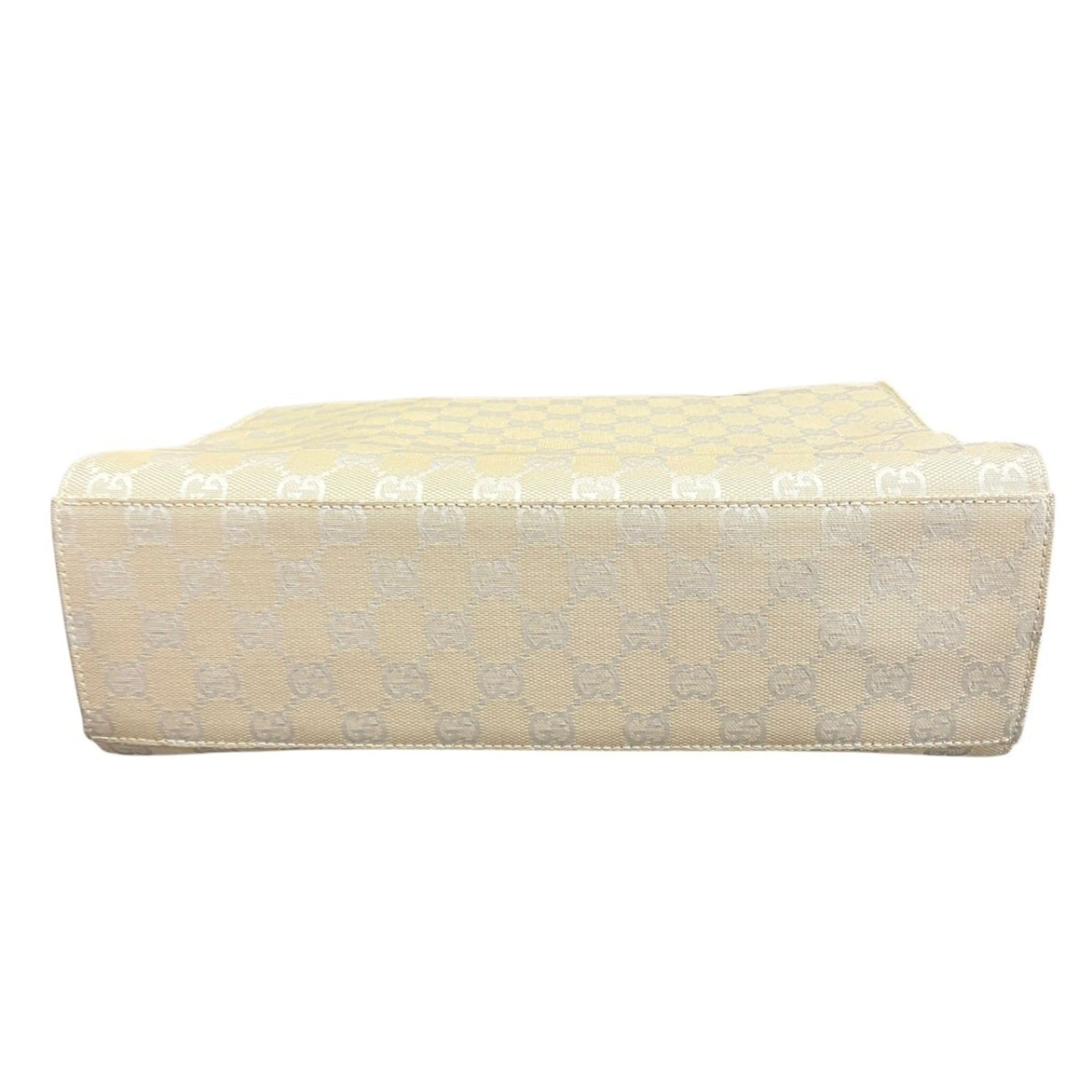 Gucci White Bamboo Nylon Handbag (Pre-Owned)