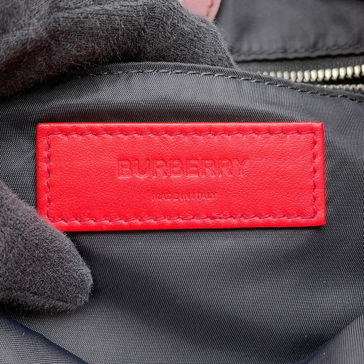 Burberry Beige Orange White Nylon Backpack (Pre-Owned)