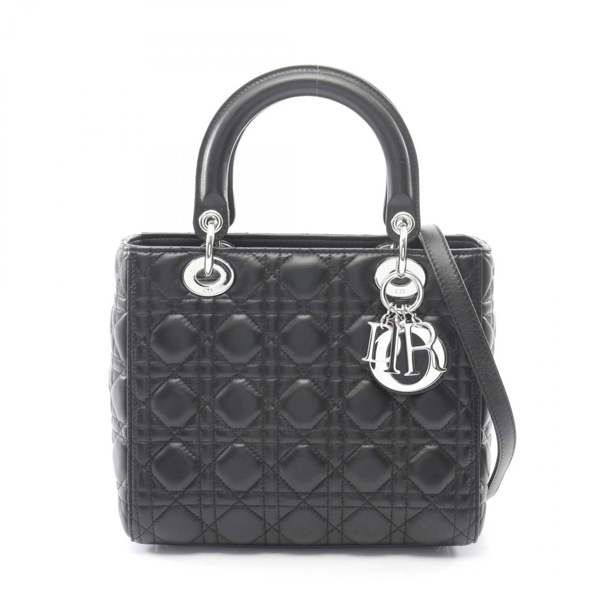 Christian Dior Black Leather Handbag (Pre-Owned)