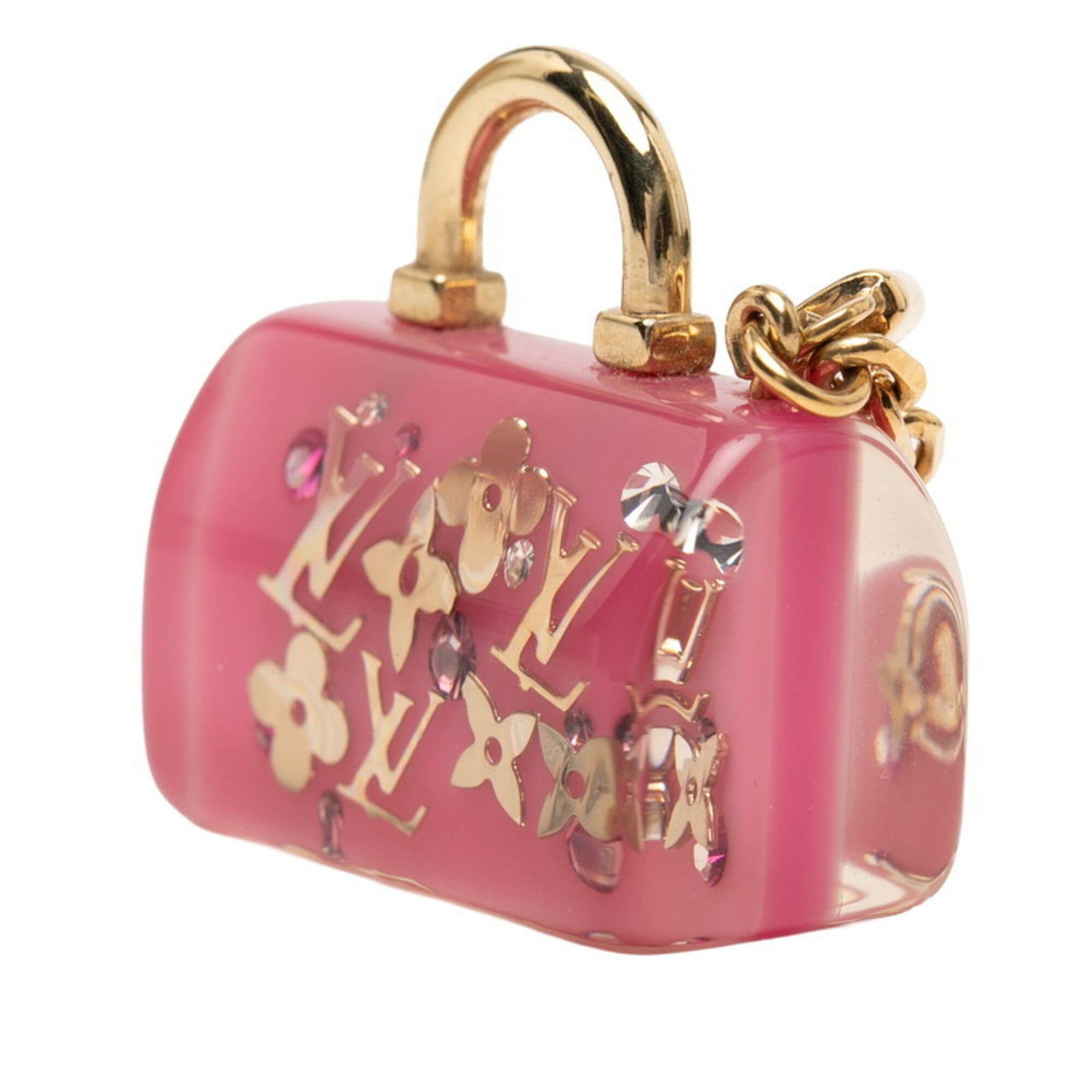 Louis Vuitton Gold Pink Plastic Handbag (Pre-Owned)