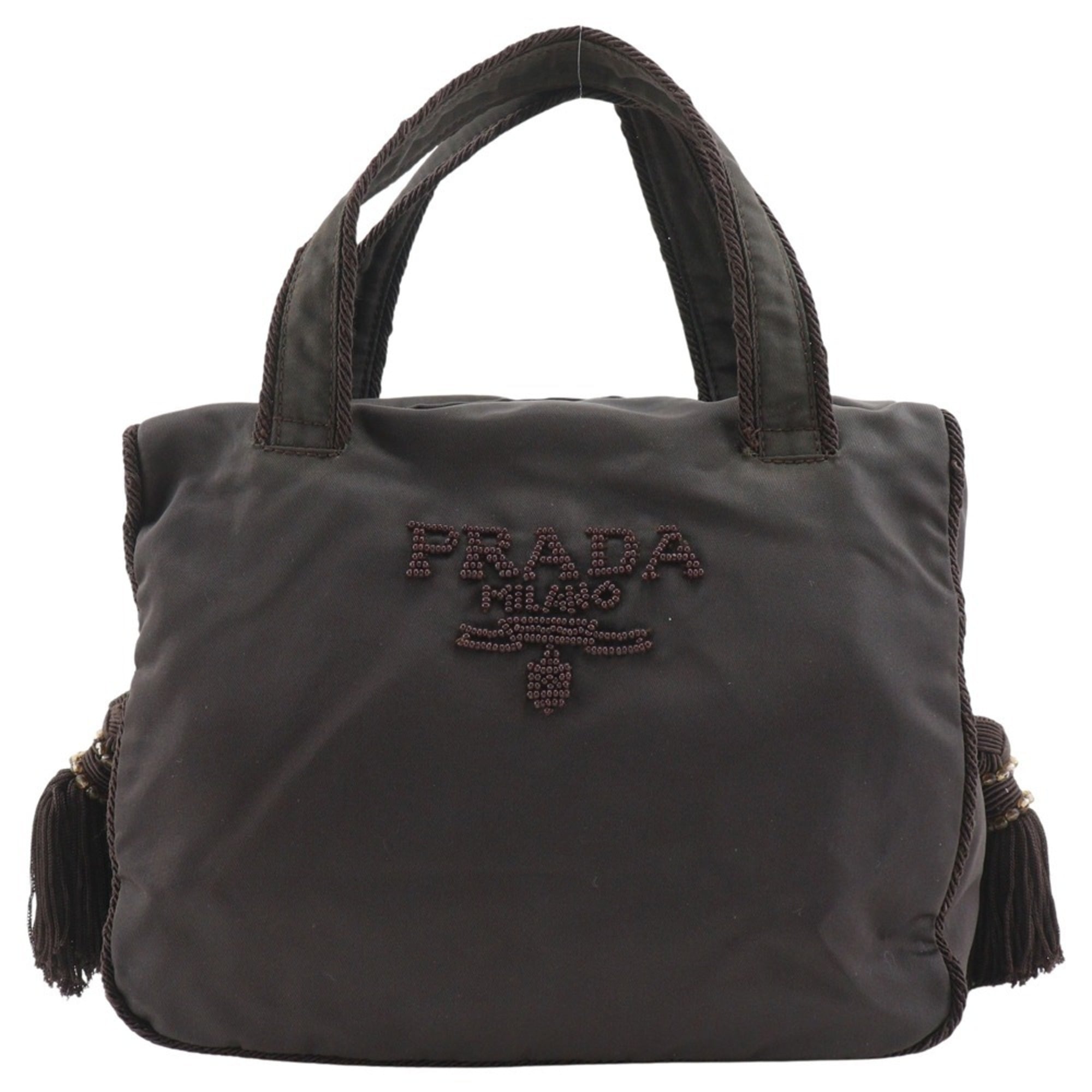 Prada Brown Nylon Handbag (Pre-Owned)