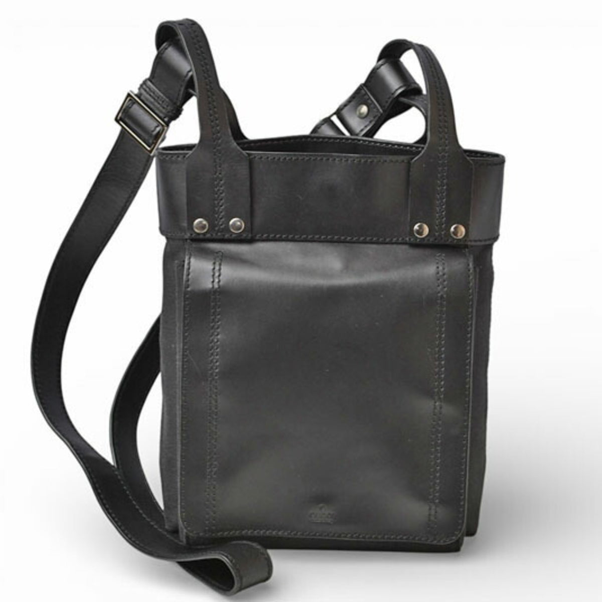 Gucci Black Leather Shoulder Bag (Pre-Owned)