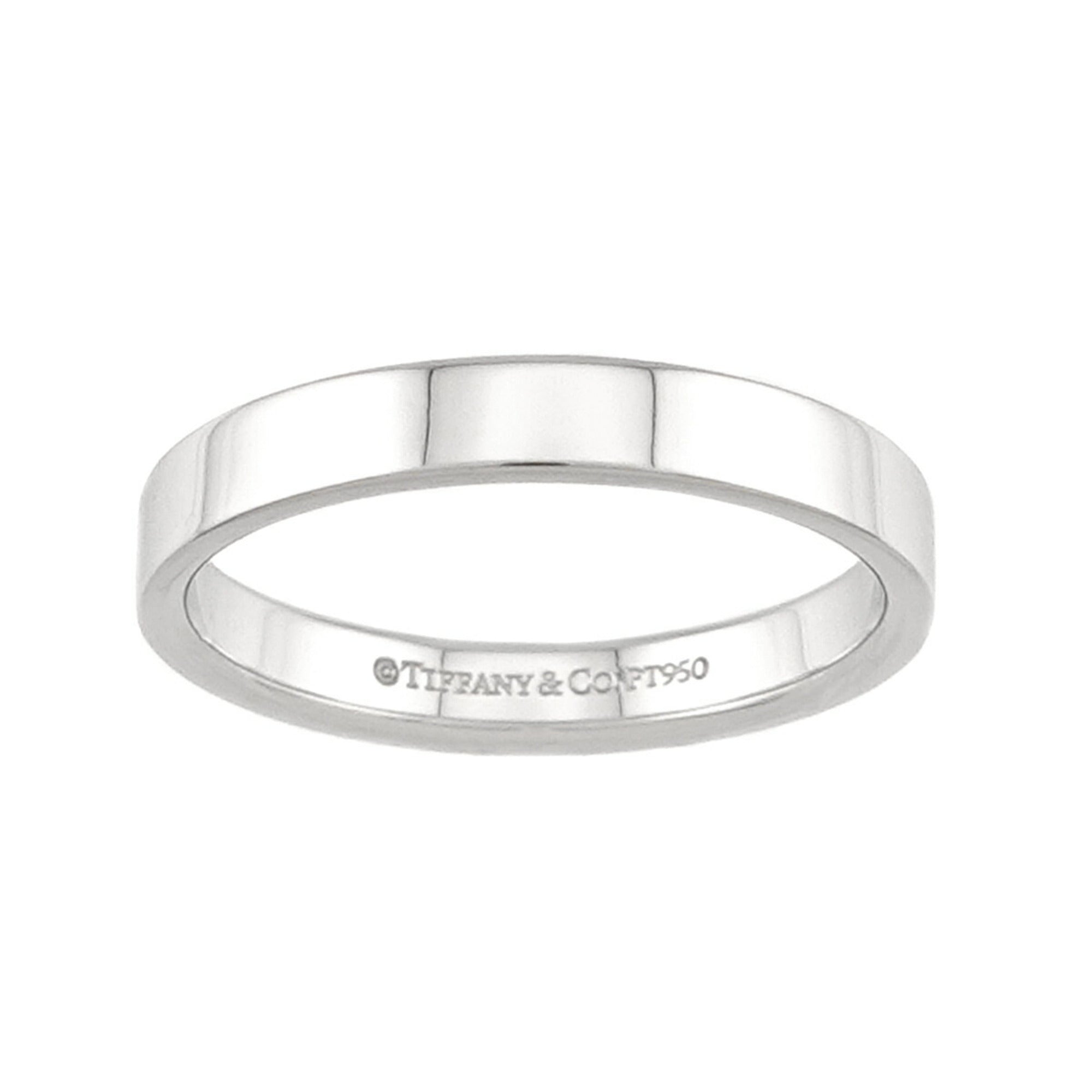 Tiffany Platinum 950 Band Ring (Pre-Owned)