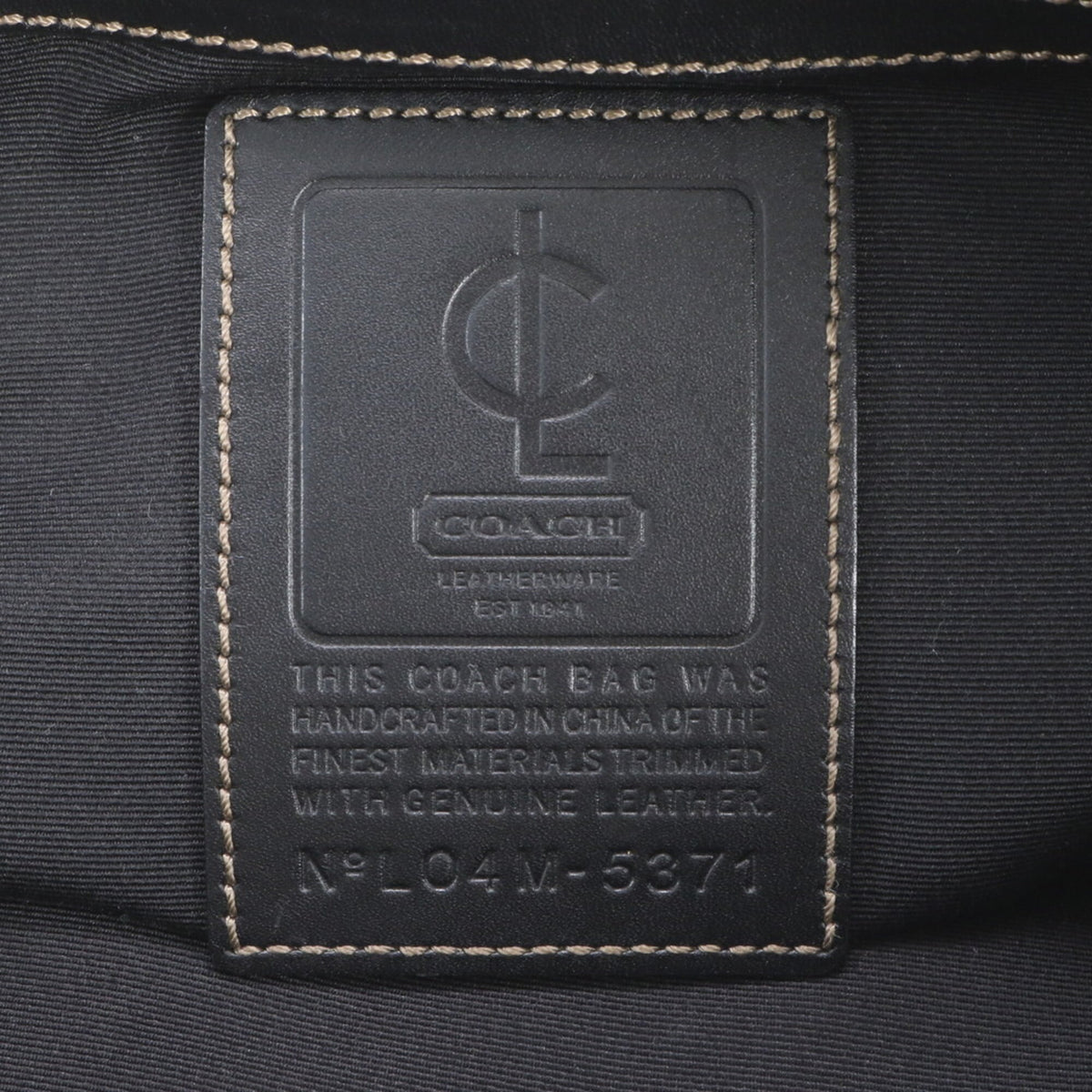 Coach Black Leather Nylon Messenger Bag Shoulder Bag Tote Bag (Pre-Owned)