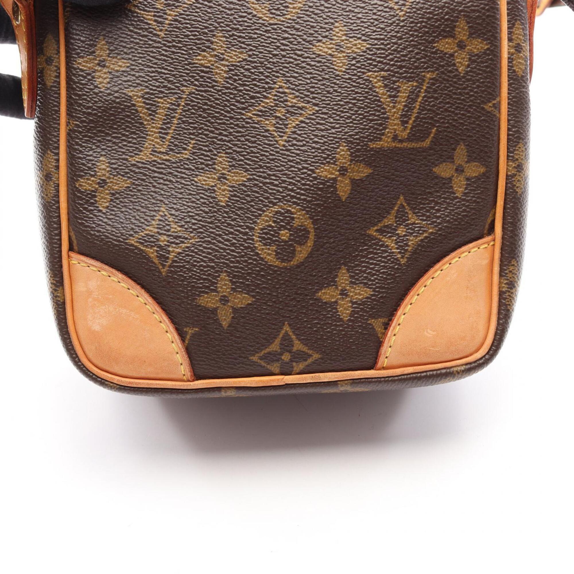 Louis Vuitton Brown Coated Canvas Pvc Monogram Leather Handbag Shoulder Bag (Pre-Owned)