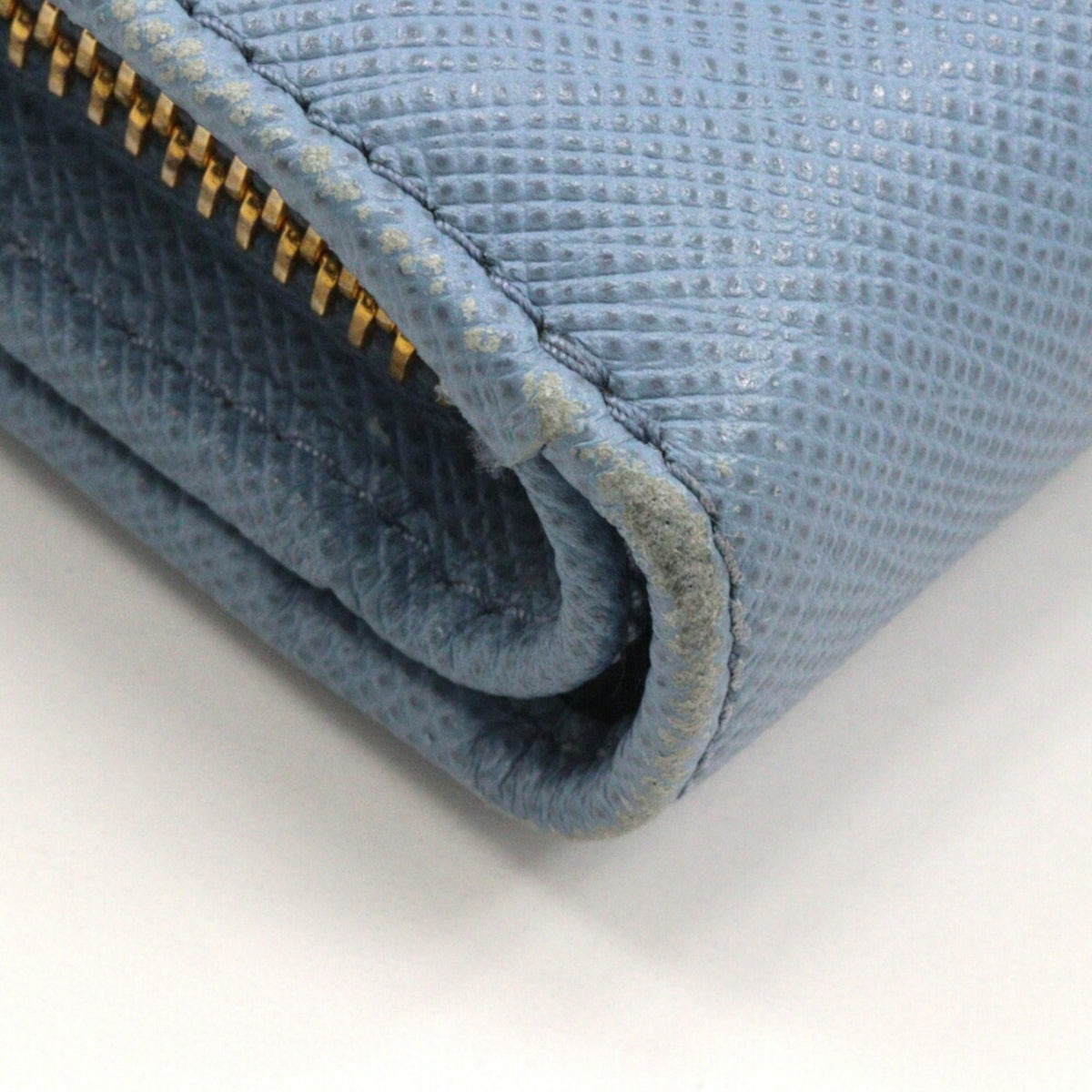 Prada Astrale Light Blue Saffiano Wallet (Bi-Fold) (Pre-Owned)