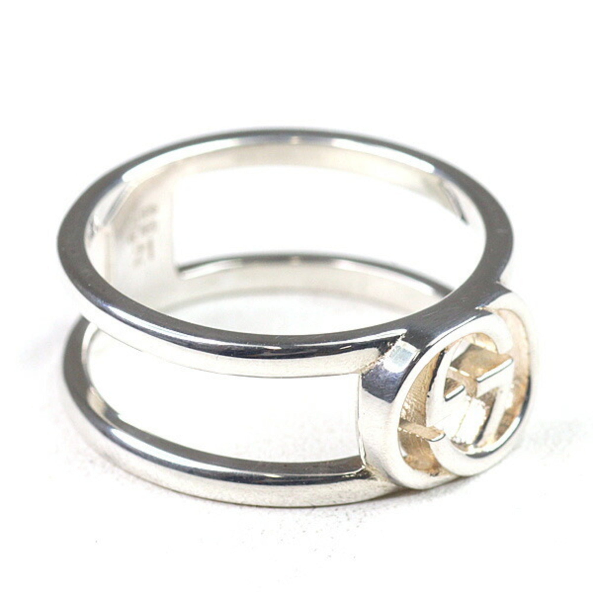 Gucci Sterling Silver 925 Band Ring (Pre-Owned)