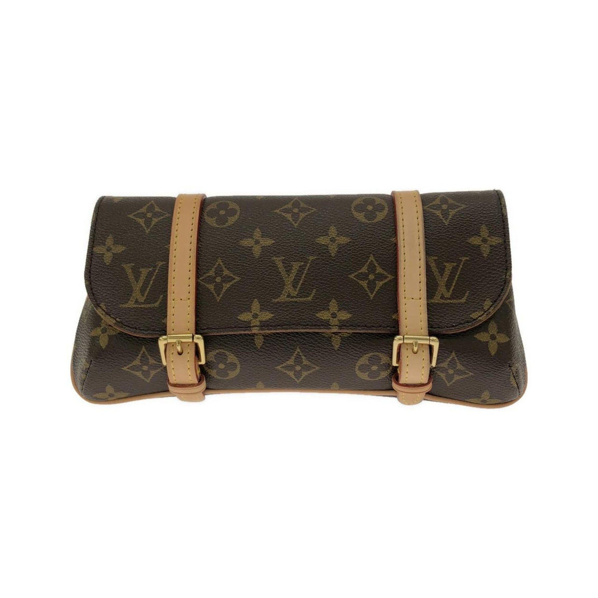 Louis Vuitton Marron Coated Canvas Fanny Pack Pochette (Pre-Owned)