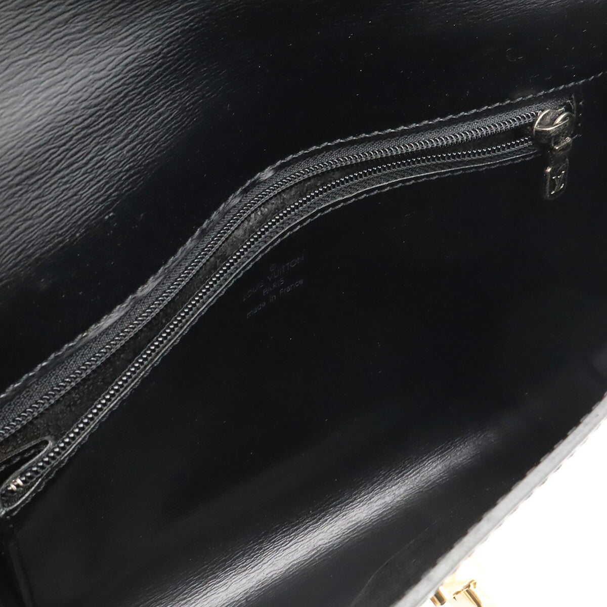 Louis Vuitton Epi Black Noir Epi Leather Clutch Bag Shoulder Bag (Pre-Owned)