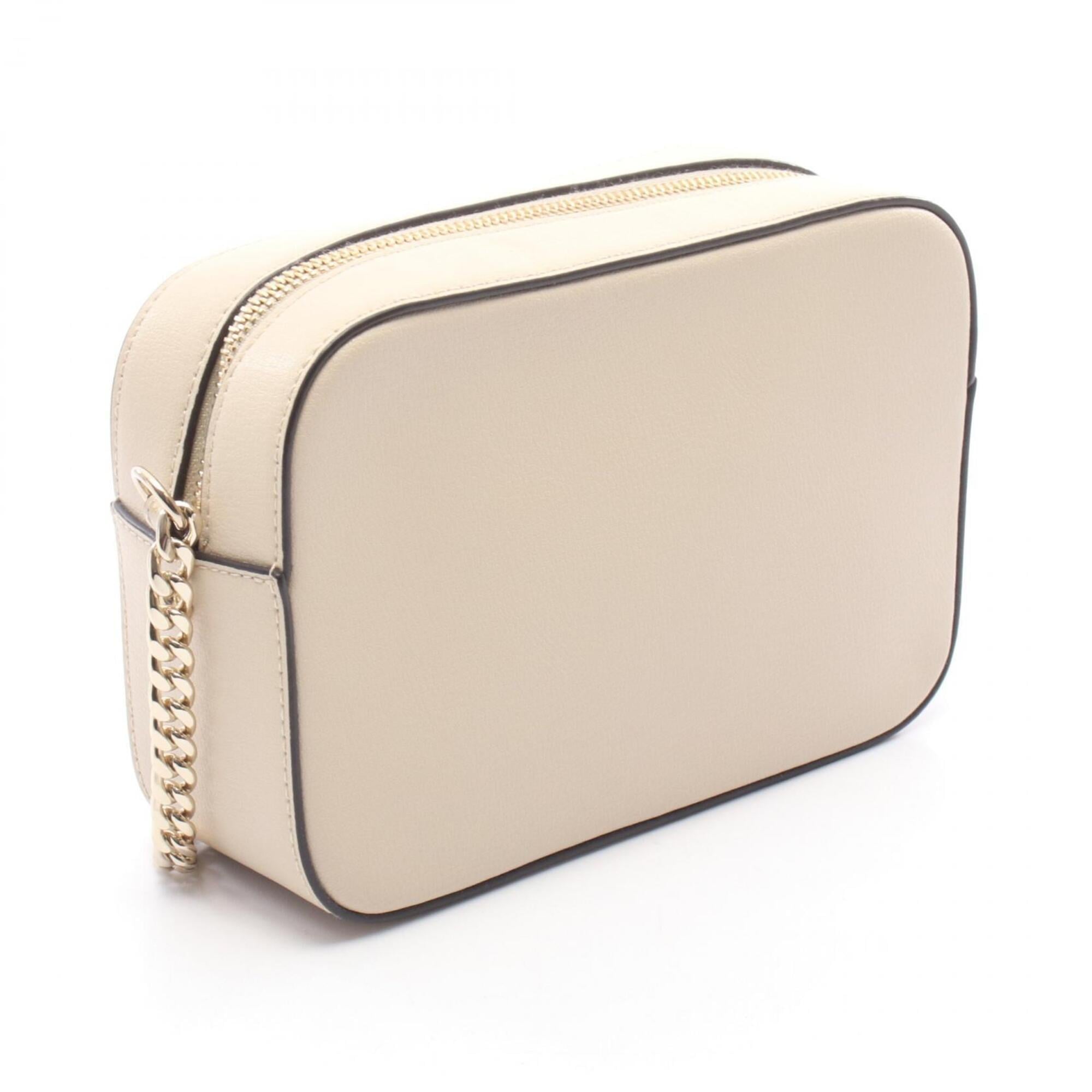 Jimmy Choo Beige Leather Handbag Shoulder Bag (Pre-Owned)