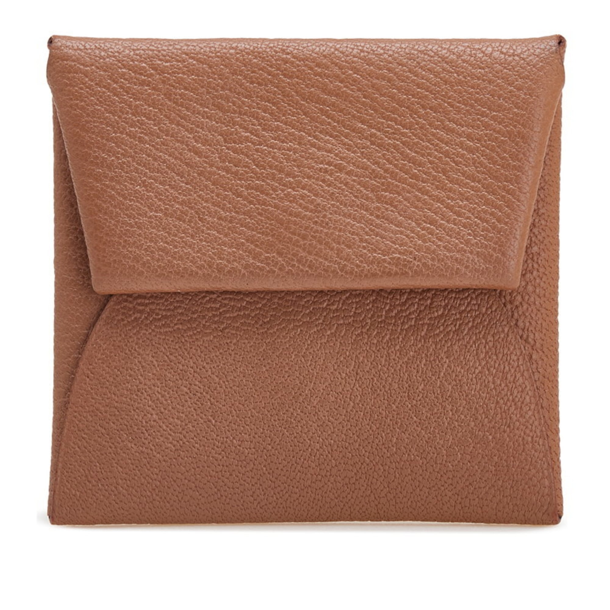 Hermes Brown Chevre Leather Coin Purse/Coin Case (Pre-Owned)