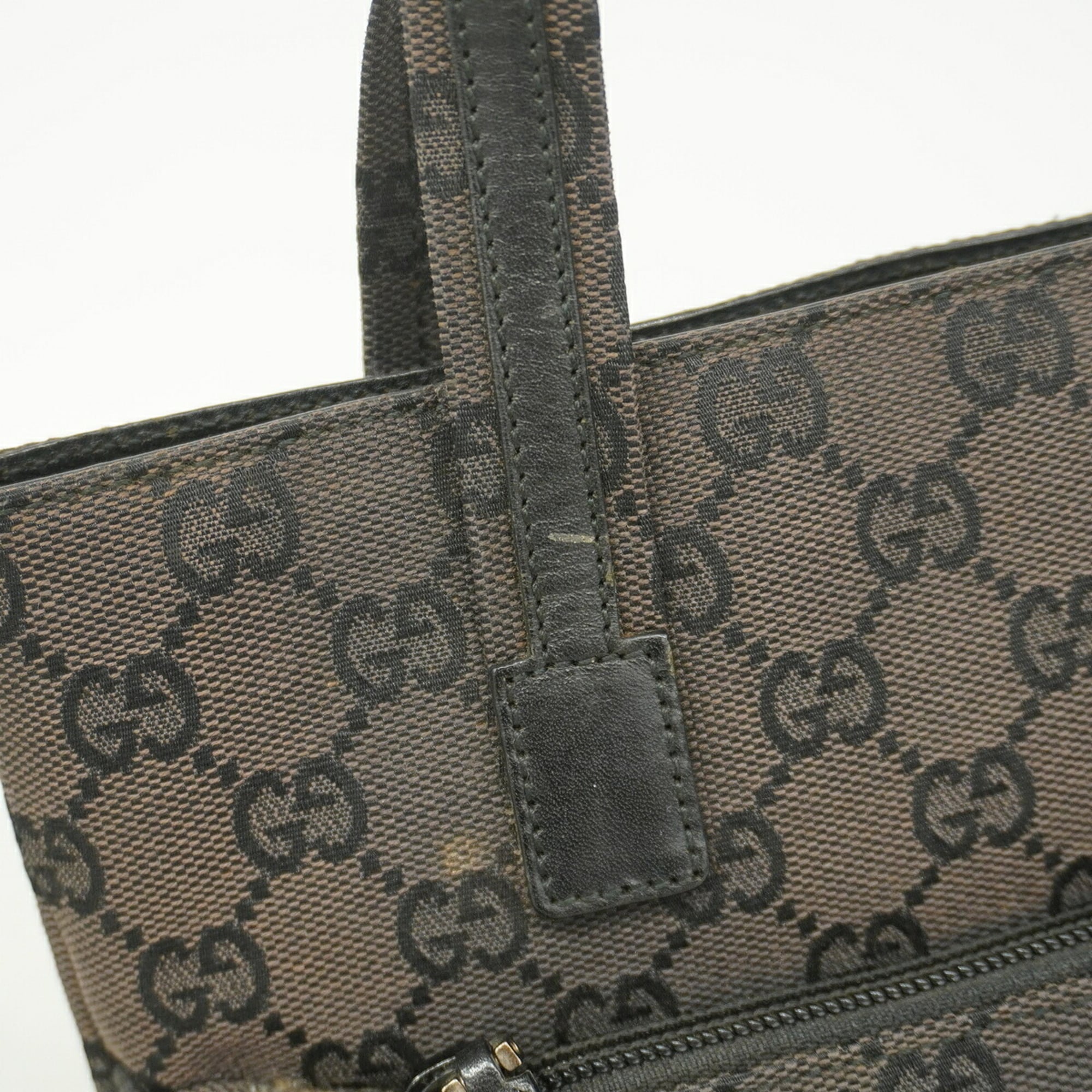 Gucci Black Canvas Handbag (Pre-Owned)