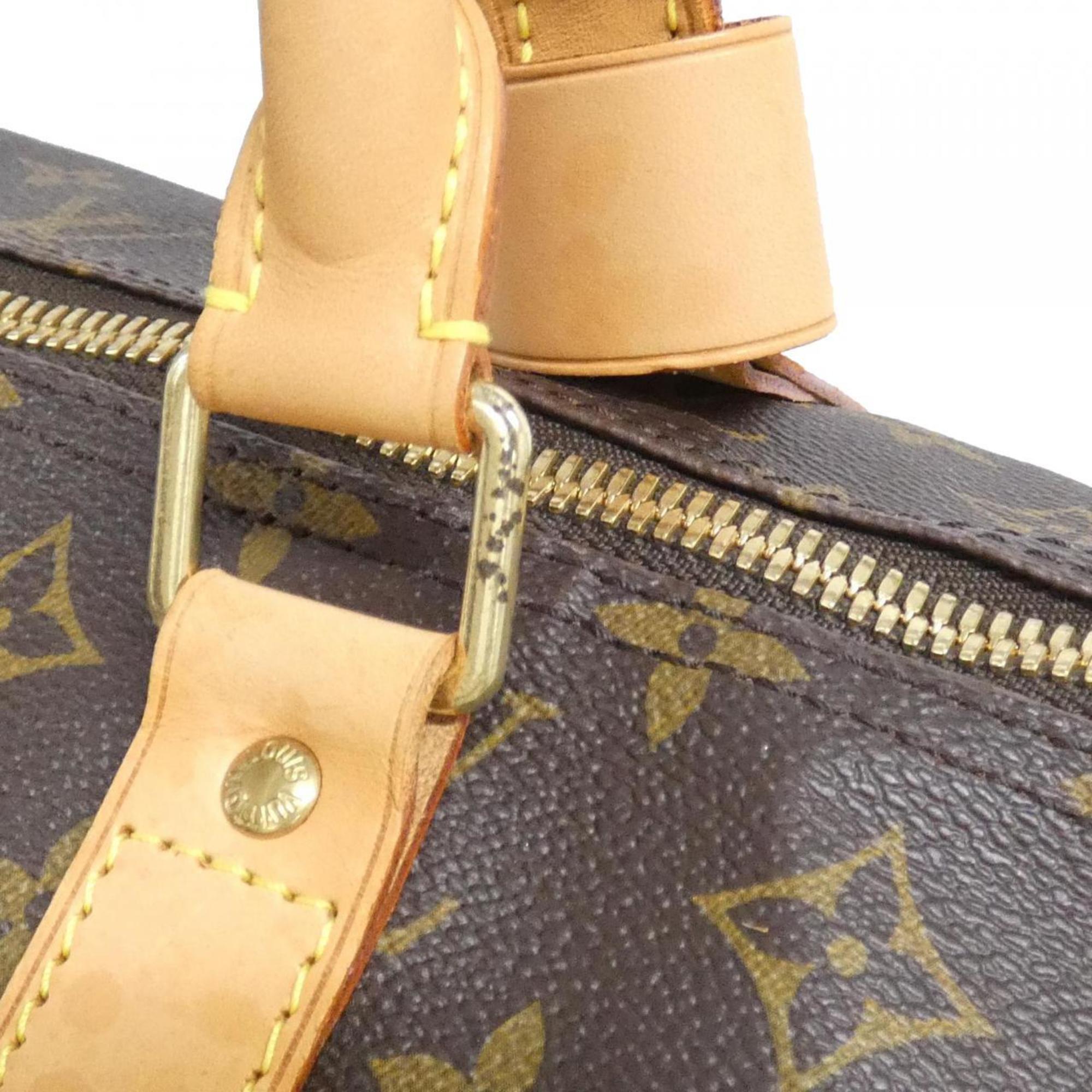 Louis Vuitton Marron Coated Canvas Boston Bag (Pre-Owned)