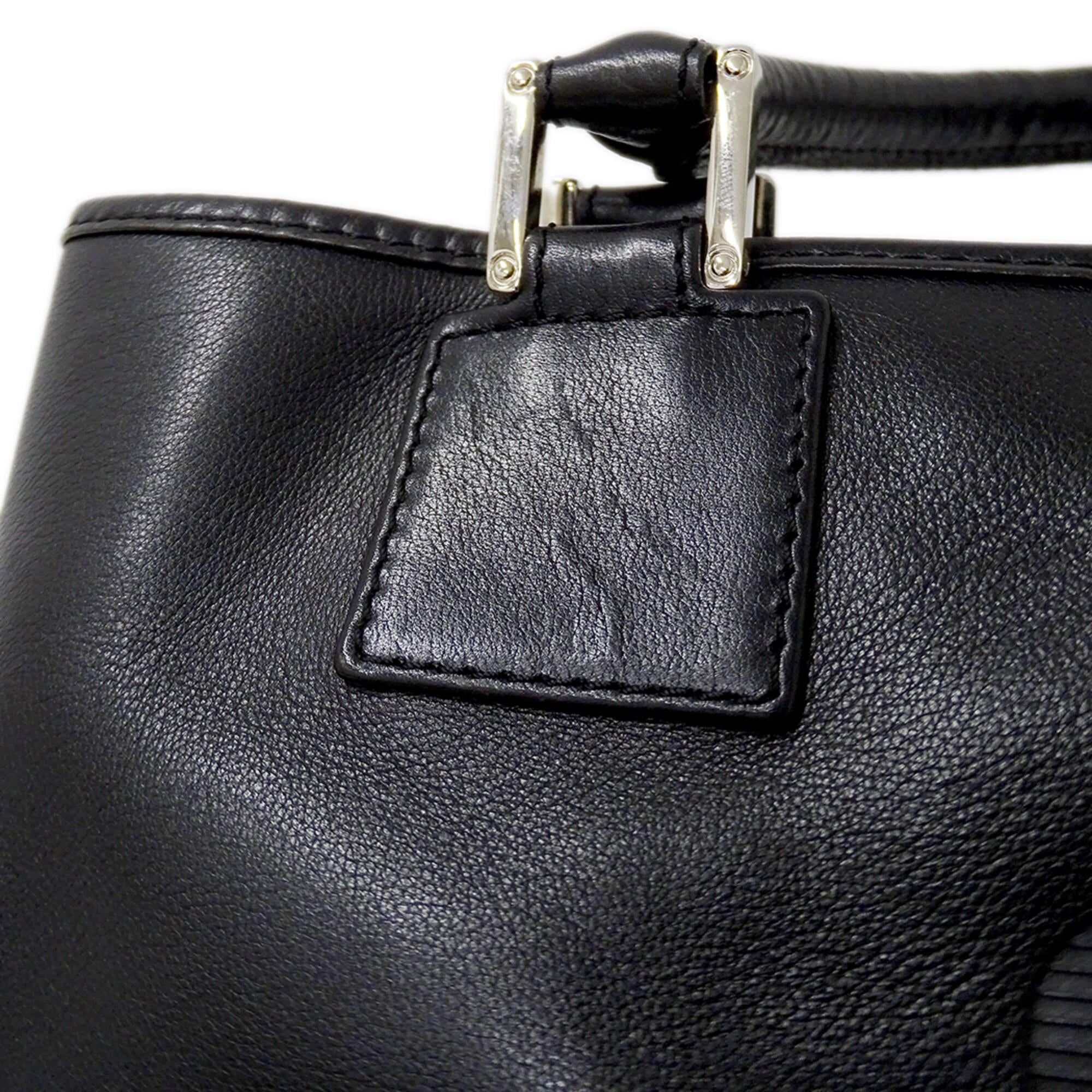 Loewe Black Leather Handbag (Pre-Owned)