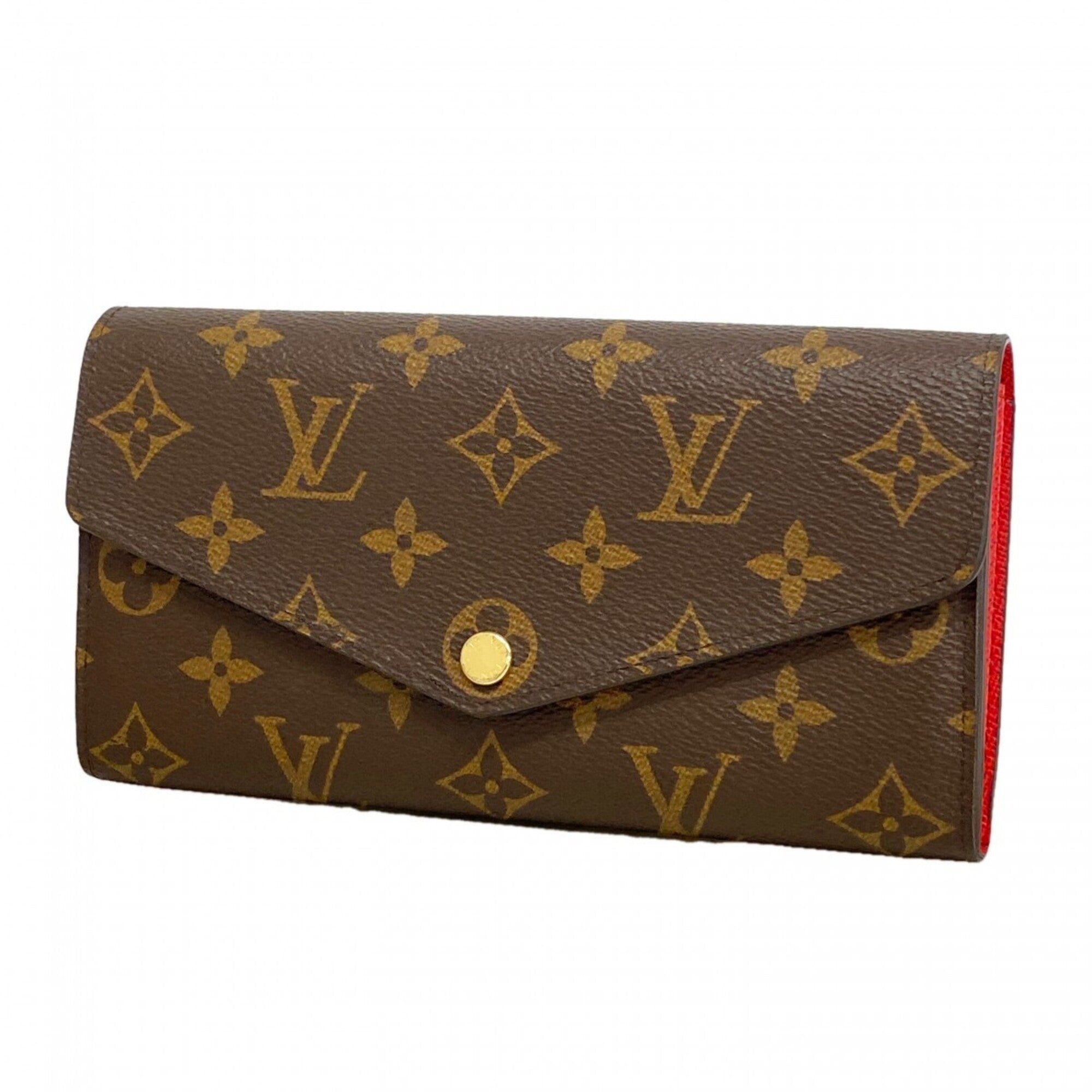Louis Vuitton Brown Coquelicots Long Wallet (Bi-Fold) (Pre-Owned)