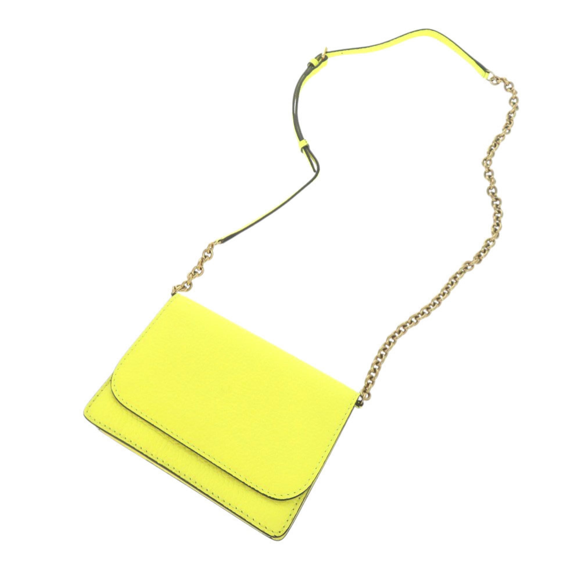 Burberry Yellow Leather Shoulder Bag (Pre-Owned)