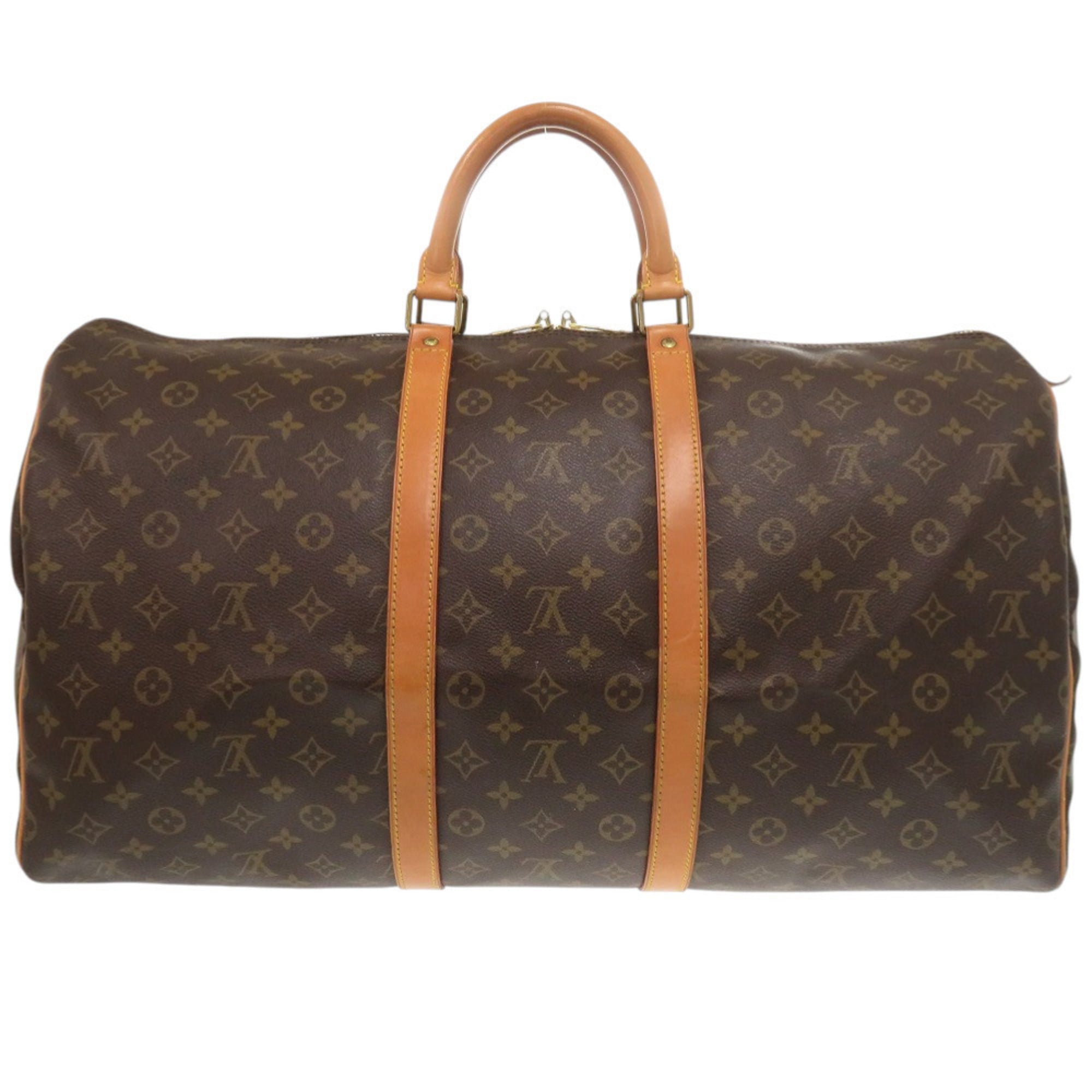Louis Vuitton Brown Monogram Canvas Boston Bag (Pre-Owned)