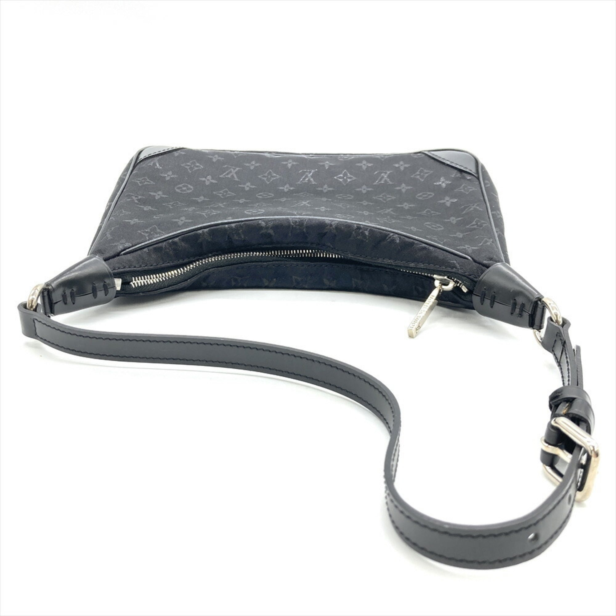 Louis Vuitton Monogram Satin Black Monogram Noir Monogram Satin Shoulder Bag (Pre-Owned)