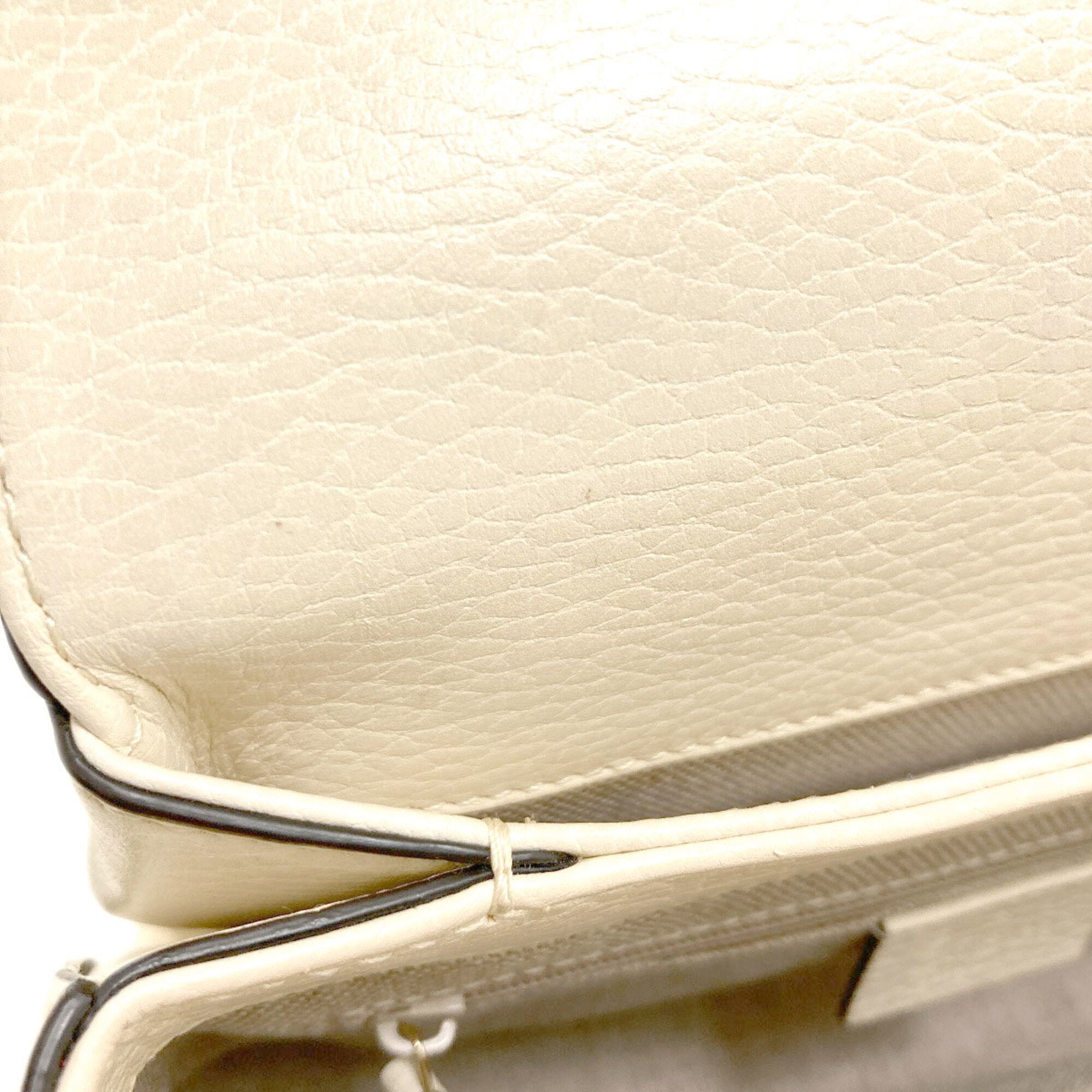 Gucci Ivory Leather Shoulder Bag (Pre-Owned)