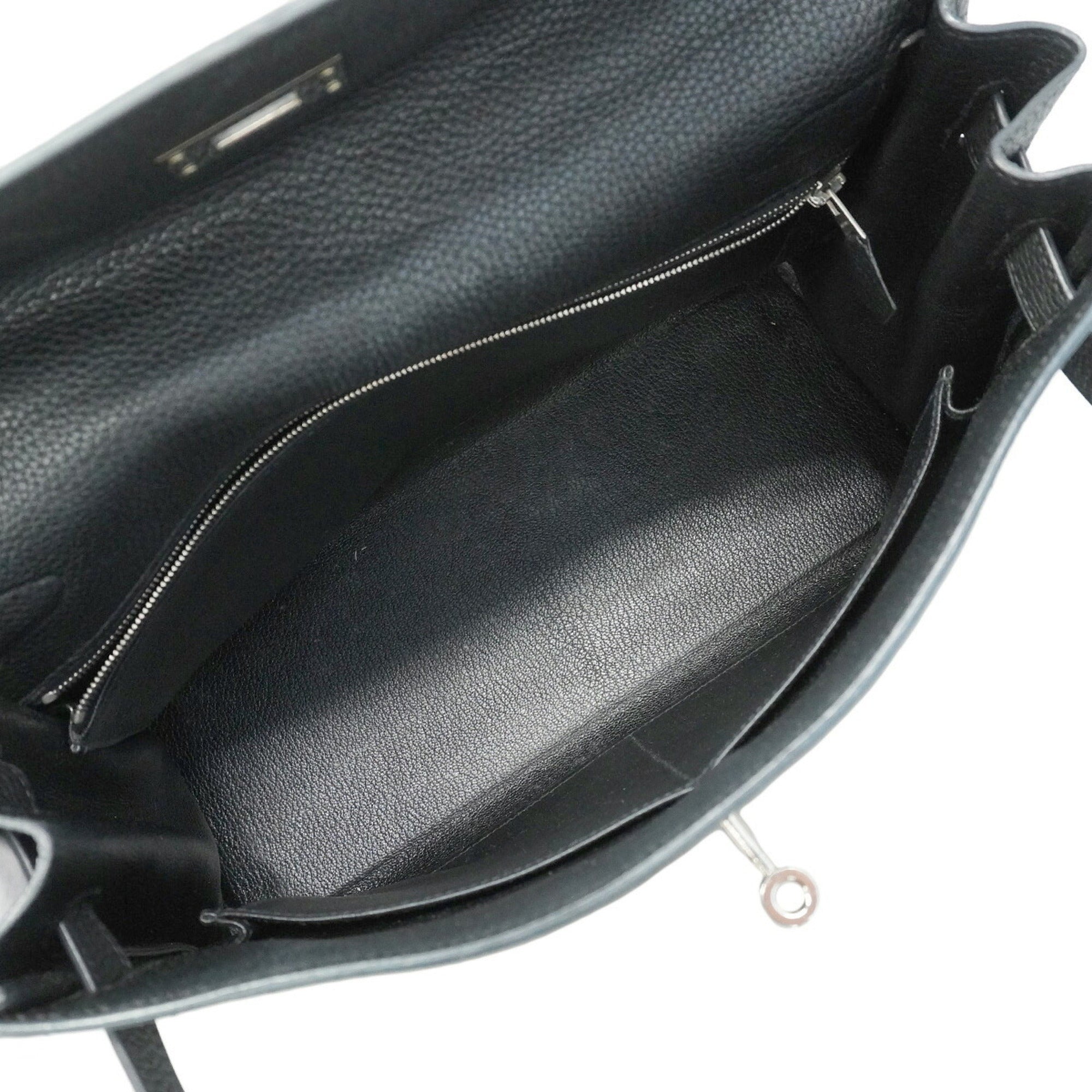 Hermes Black Togo Leather Handbag (Pre-Owned)