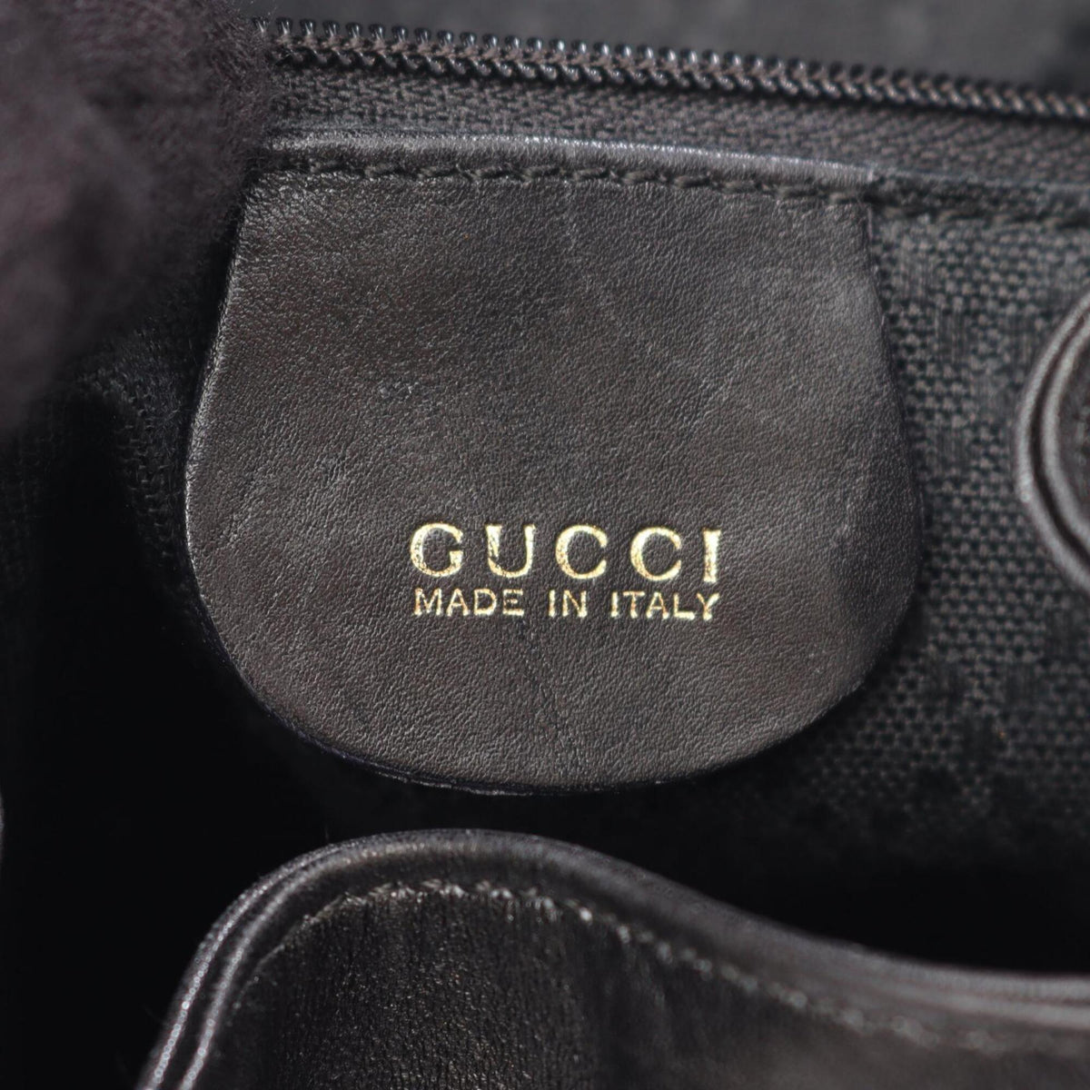 Gucci Black Leather Backpack Handbag (Pre-Owned)