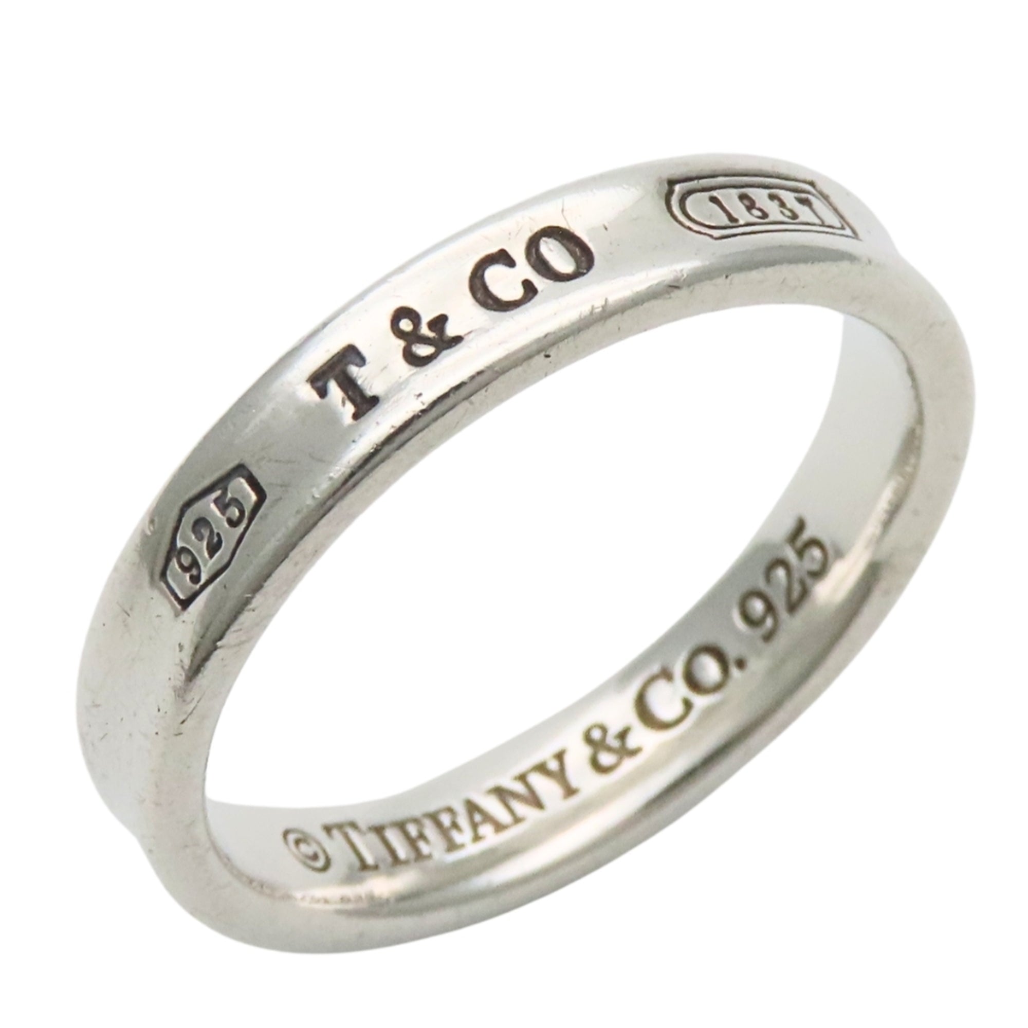 Tiffany Silver Silver 925 Band Ring (Pre-Owned)