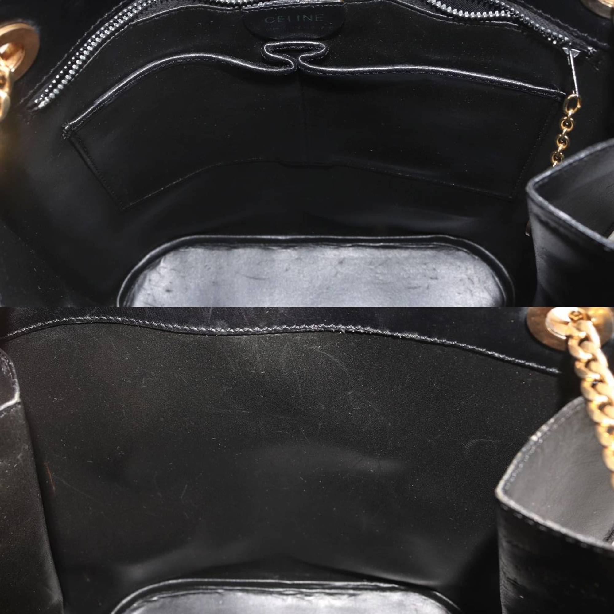 Celine Black Leather Shoulder Bag (Pre-Owned)