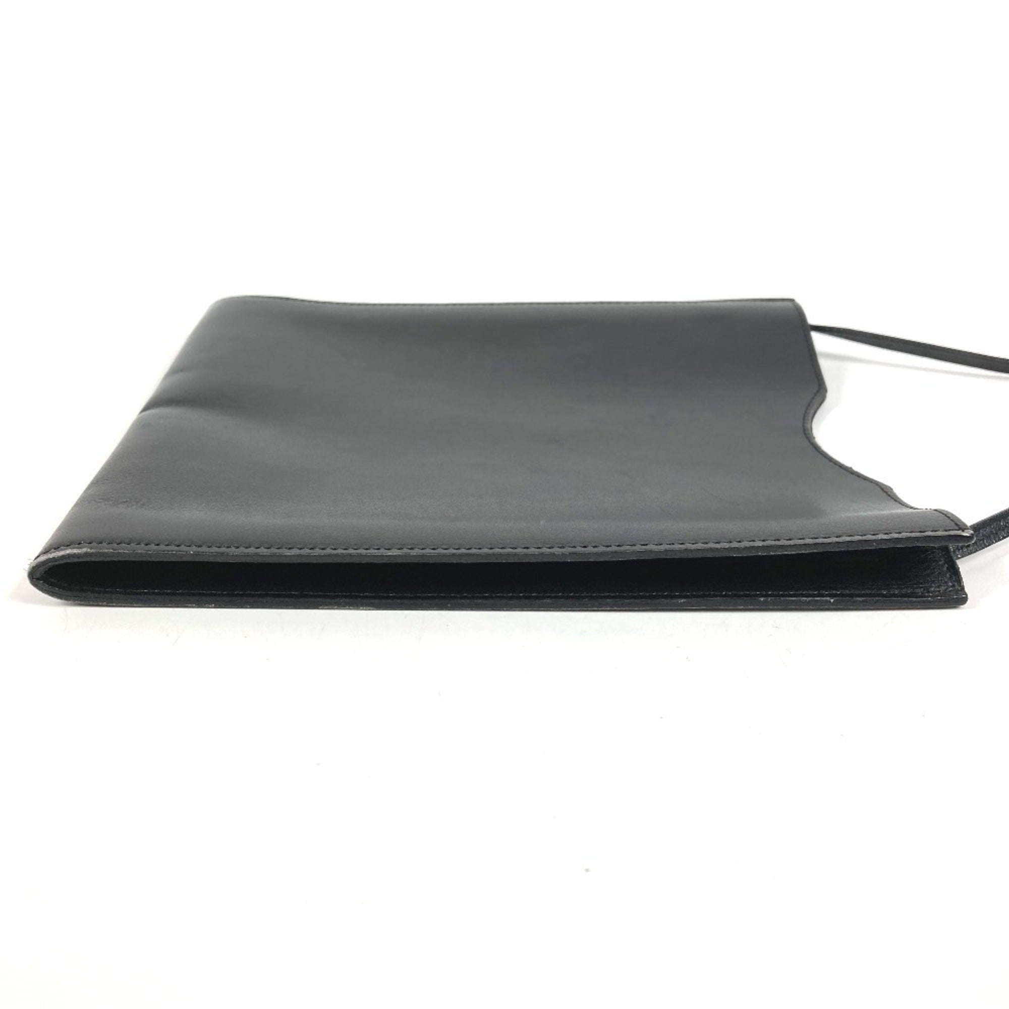 Hermes Onimaitou Black Box Calf Leather Shoulder Bag (Pre-Owned)