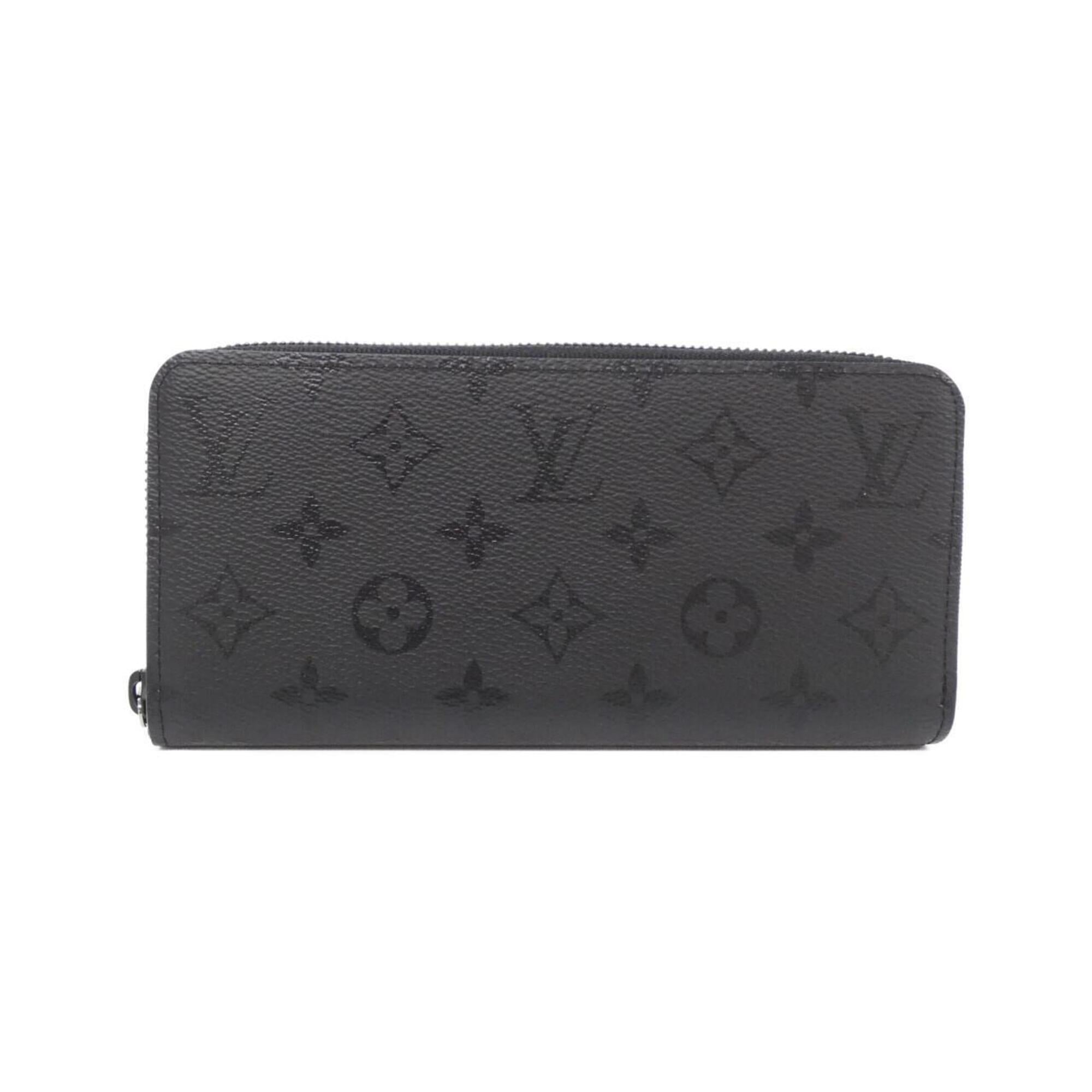 Louis Vuitton Black Leather Long Wallet (Bi-Fold) (Pre-Owned)