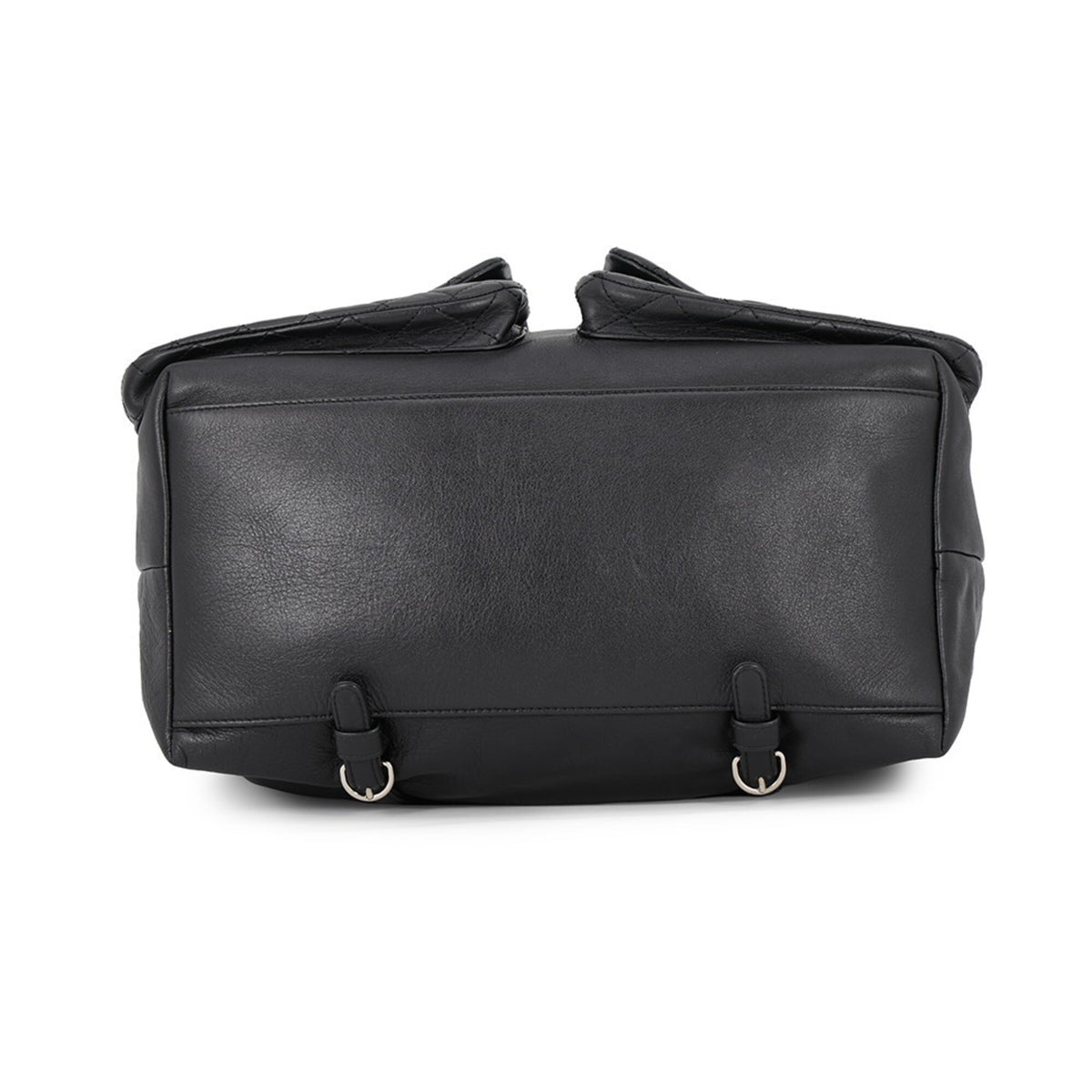 Chanel Matelasse Black Leather Backpack (Pre-Owned)