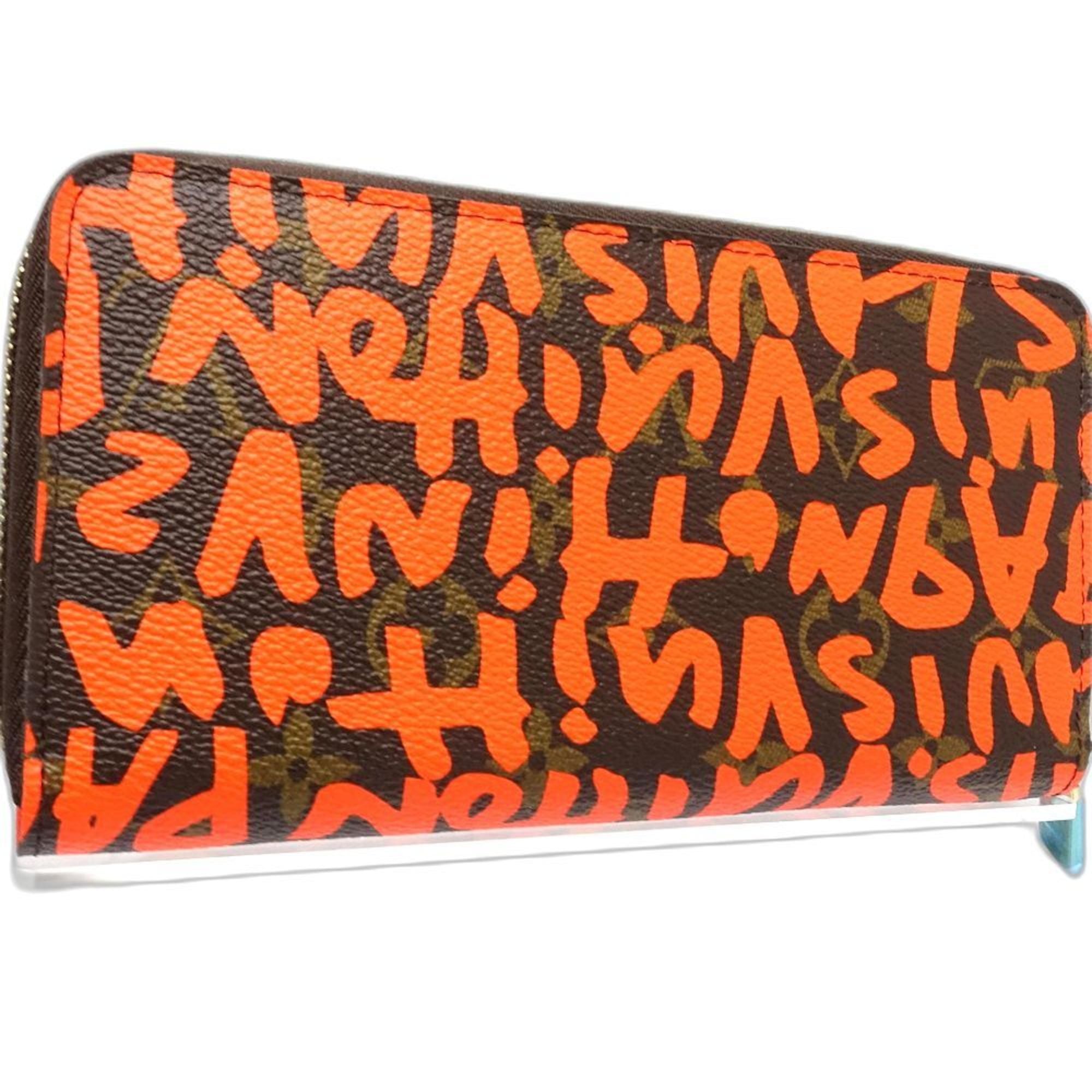 Louis Vuitton Monogram Graffiti Brown Monogram Orange Monogram Graffiti Long Wallet (Bi-Fold) (Pre-Owned)