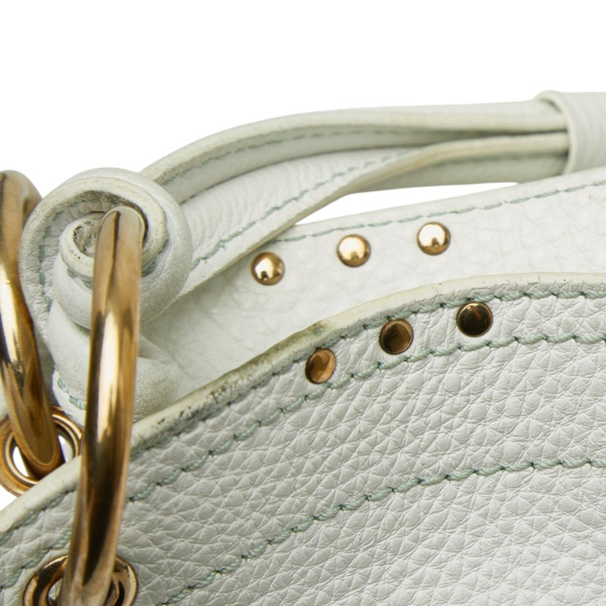 Celine White Leather Tote Bag (Pre-Owned)
