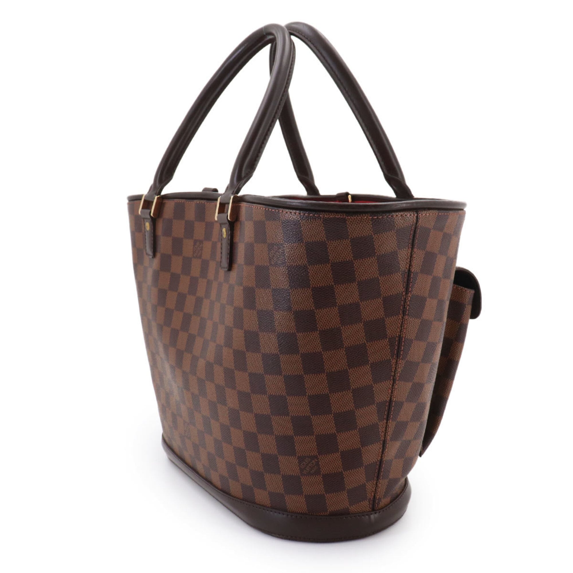 Louis Vuitton Ebene Damier Canvas Handbag Pouch Tote Bag (Pre-Owned)