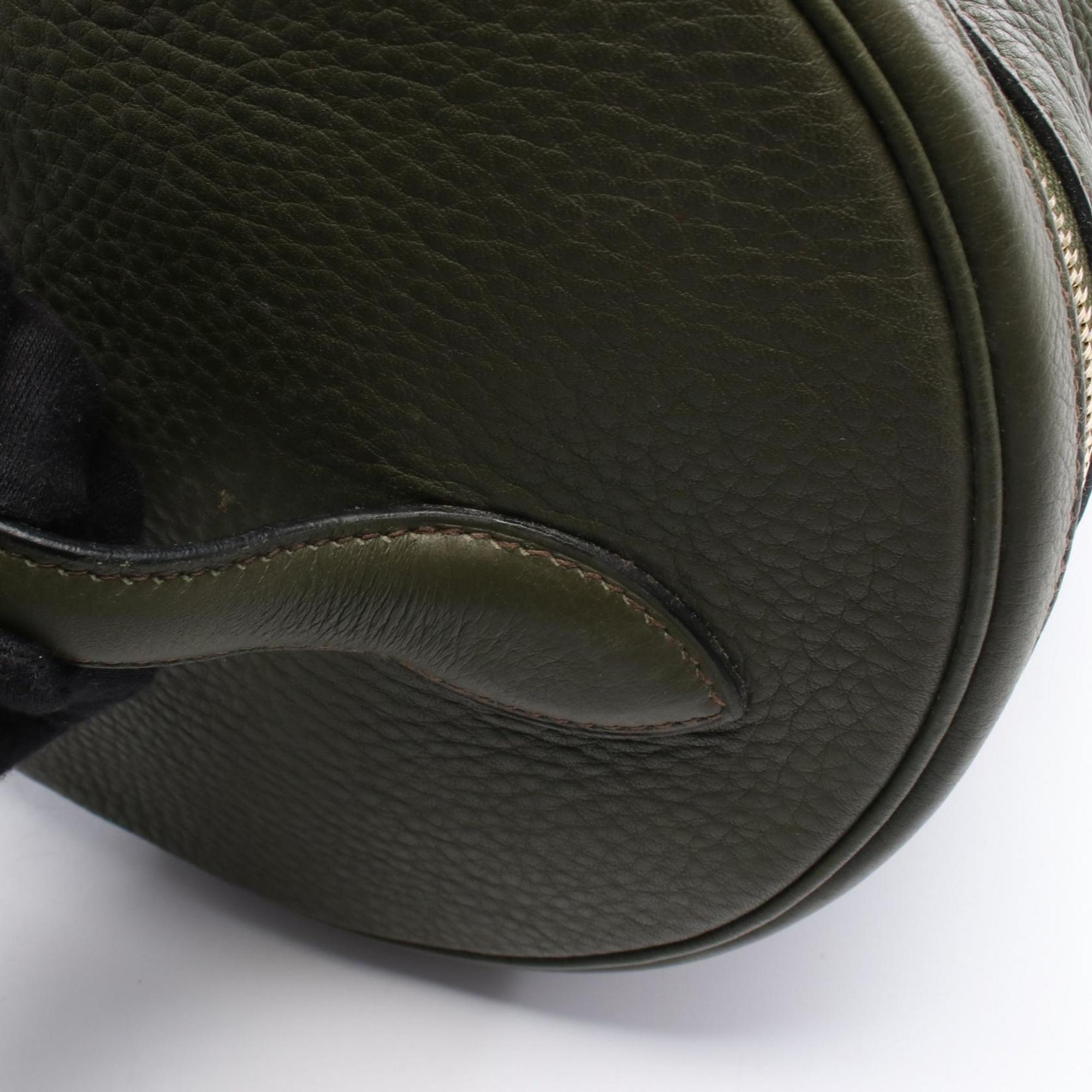 Hermes Intercity Khaki Taurillon Clemence Leather Handbag (Pre-Owned)